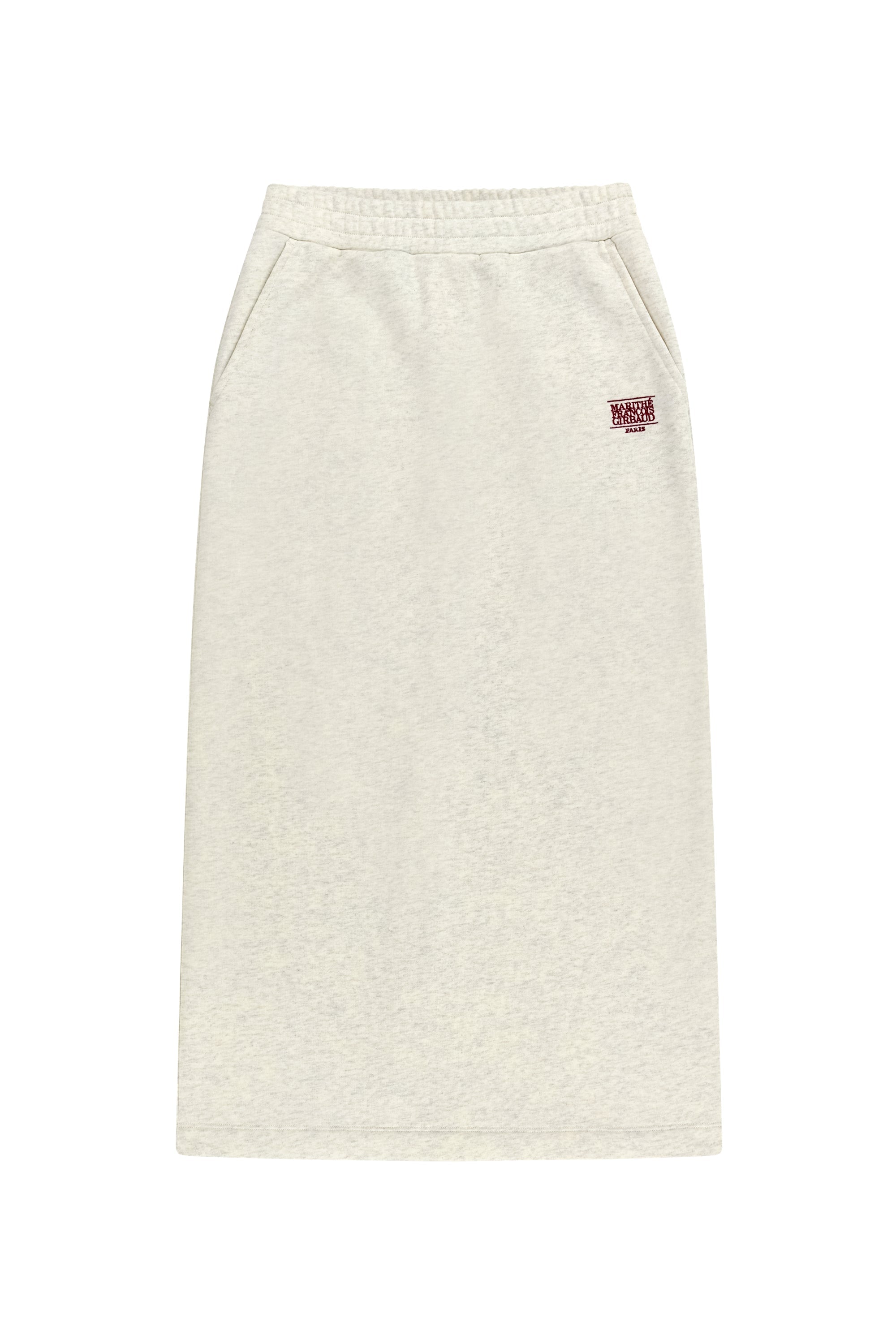 W CLASSIC LOGO SWEAT LONG SKIRT Oatmeal