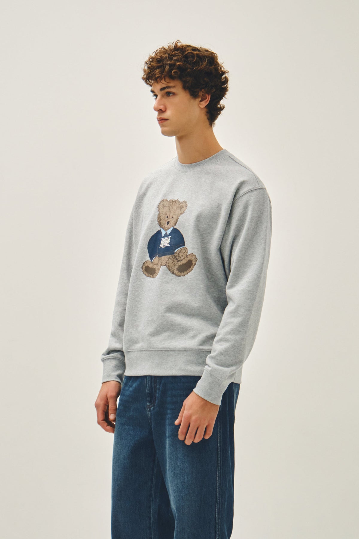 Doodle Bear Sweatshirt Heather Gray