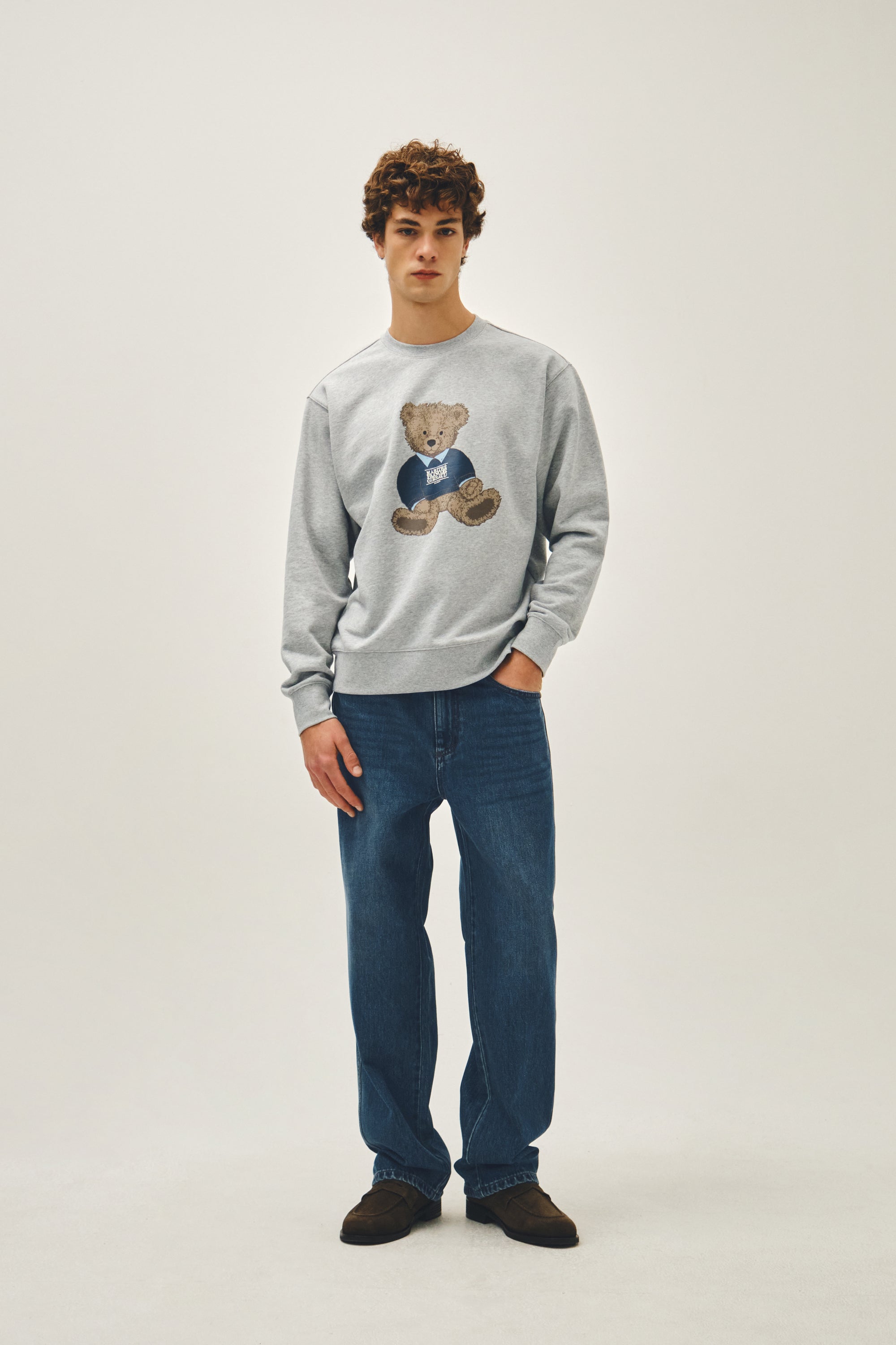 Doodle Bear Sweatshirt Heather Gray