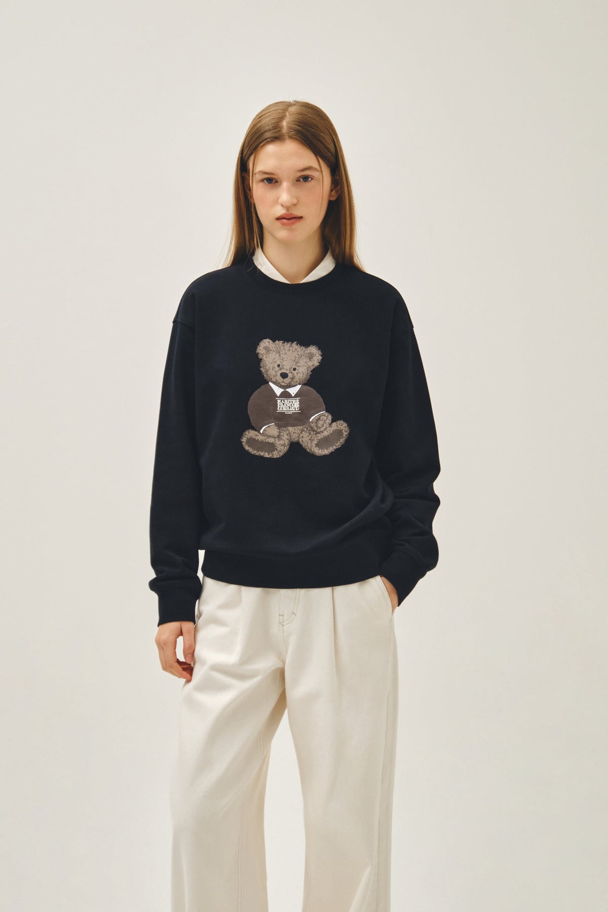 Doodle Bear Sweatshirt Navy