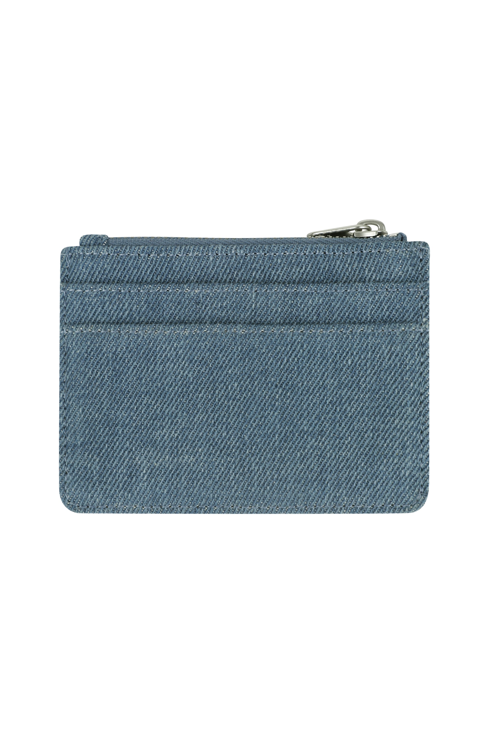 Classic Logo Zip Card Wallet Blue