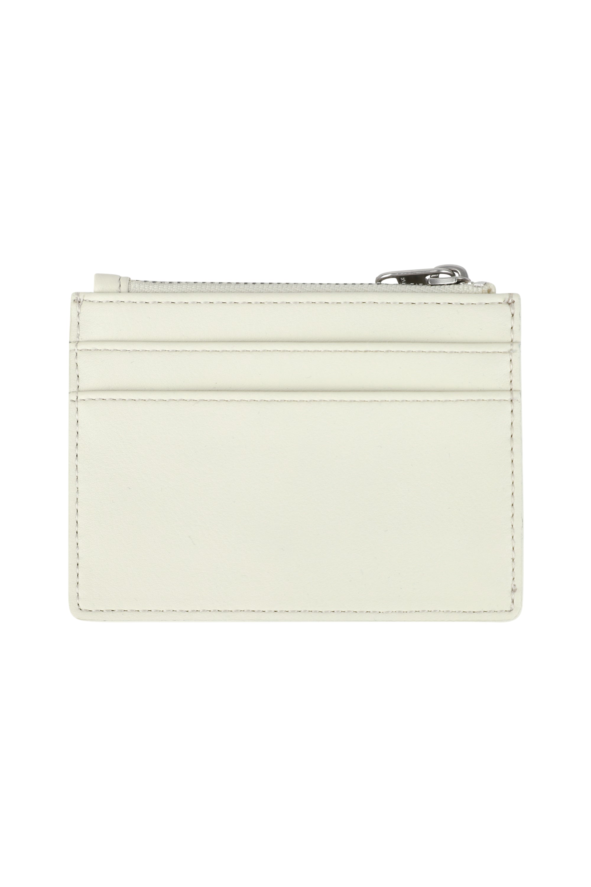 Classic Logo Zip Card Wallet Ivory