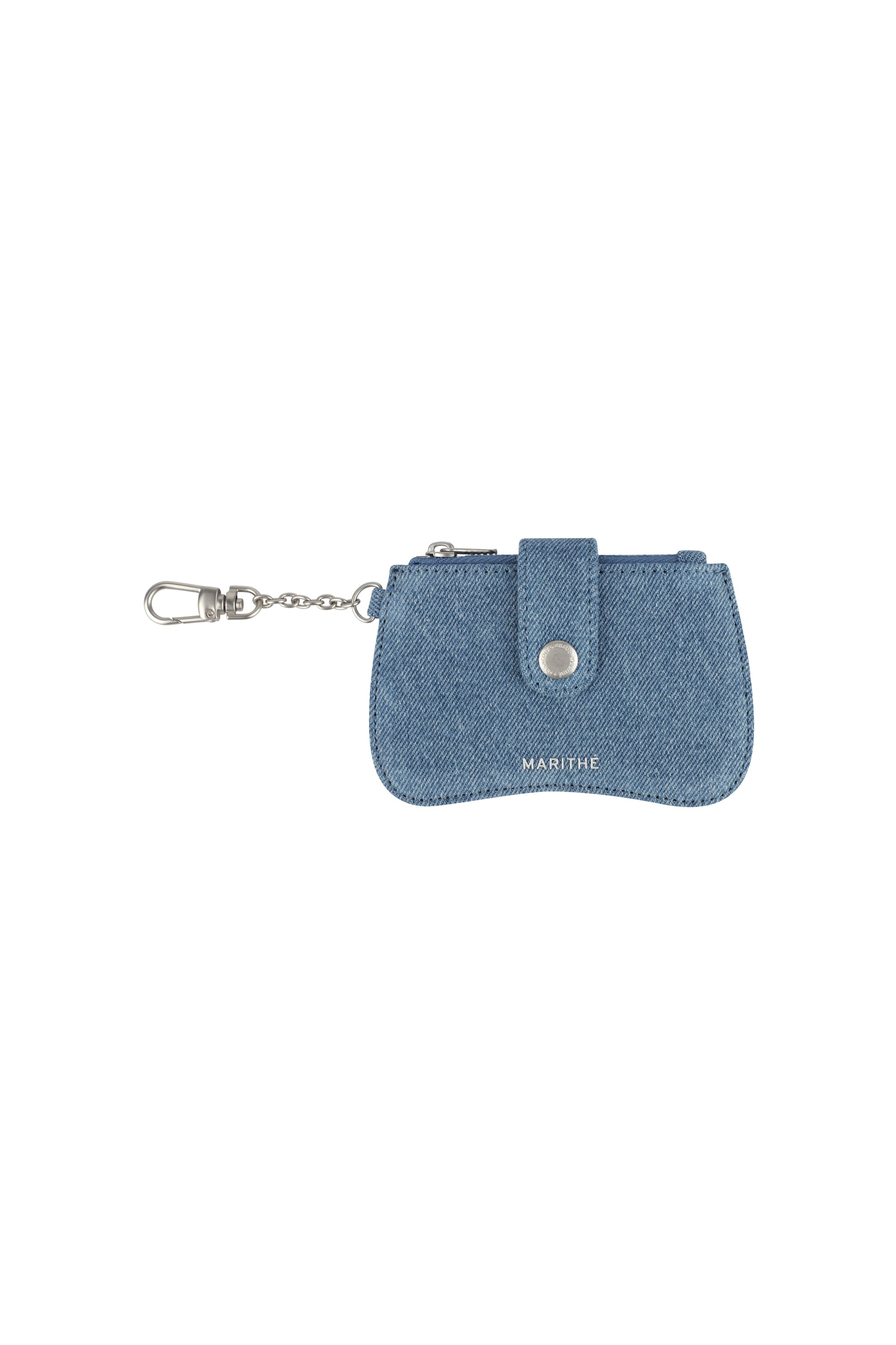 Regular Logo Peanut Keyring Wallet Blue