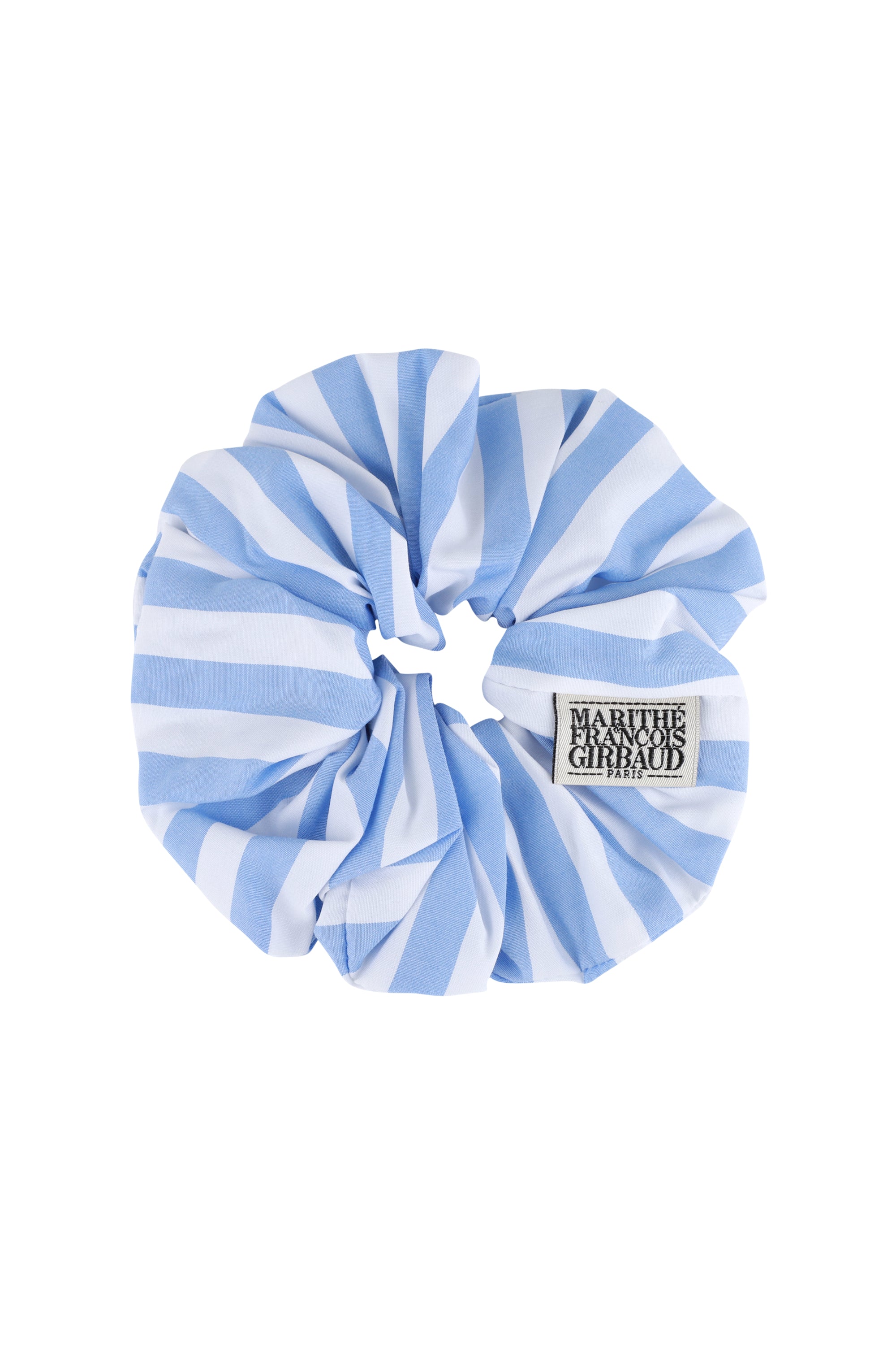 Classic Logo Stripe Hair Scrunchie Blue