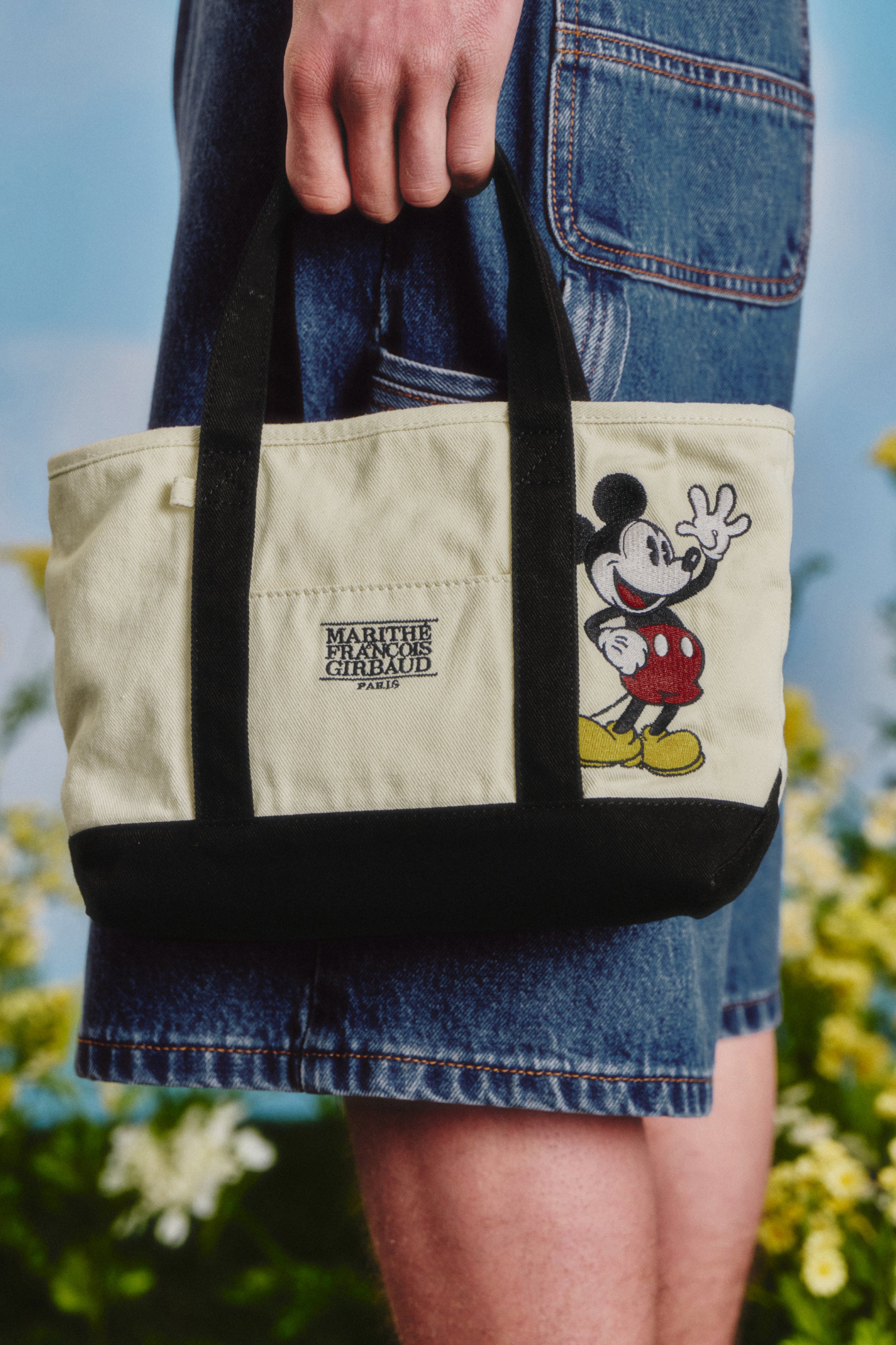 [MARITHE_DISNEY] Mickey Tote Bag Ivory