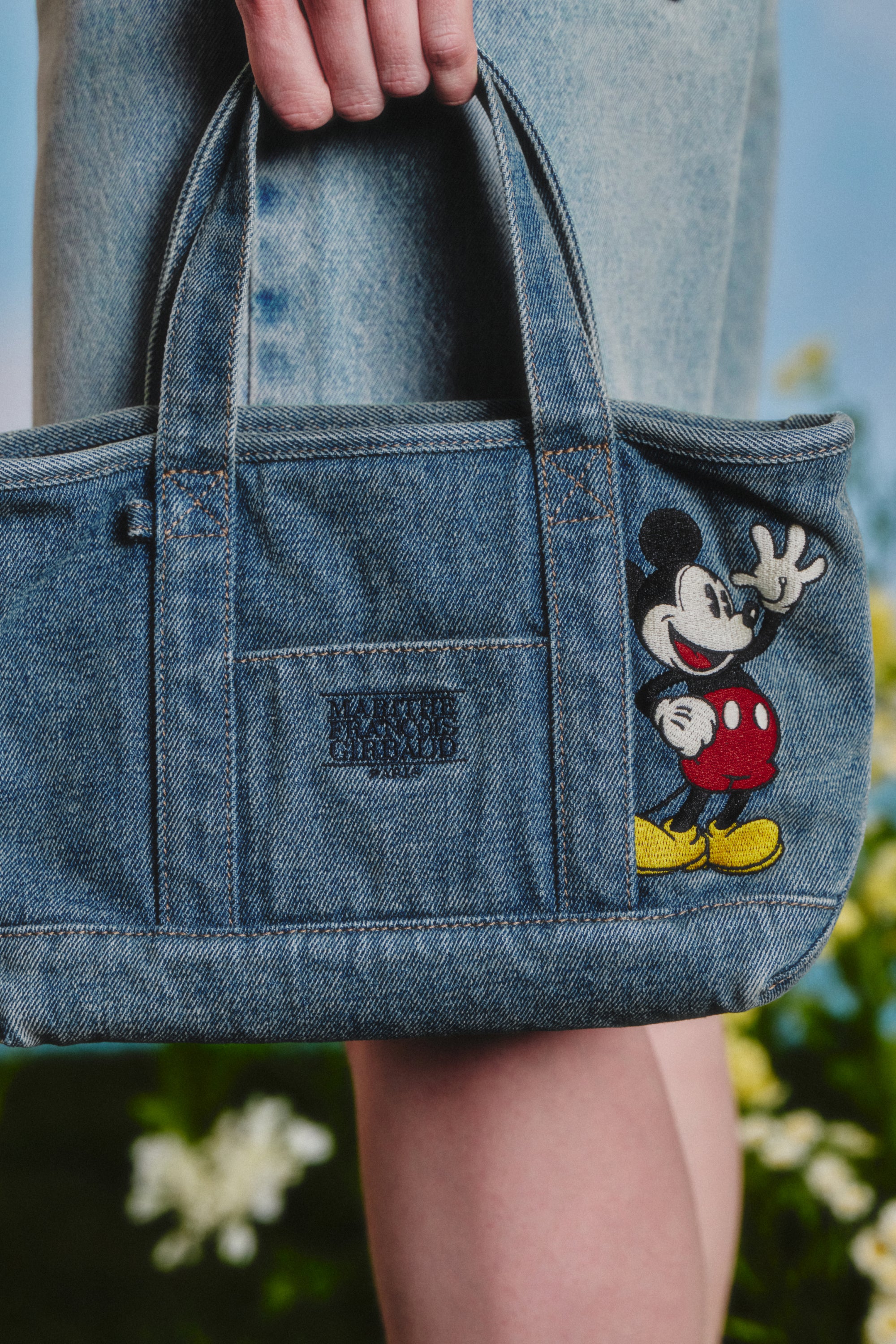 [MARITHE_DISNEY] Mickey Tote Bag Vintage Blue