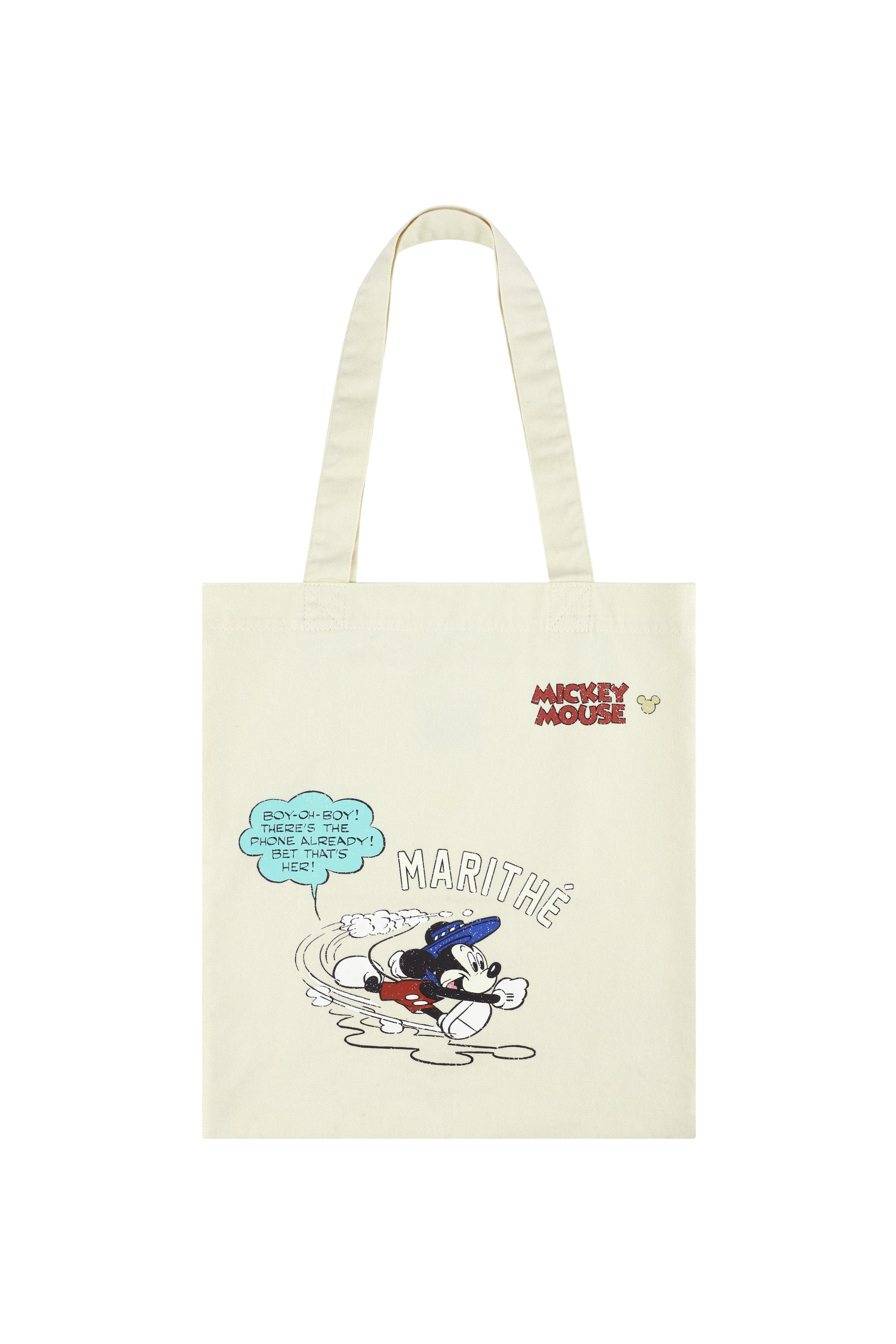 [MARITHE_DISNEY] Mickey Comic Eco Bag Ivory