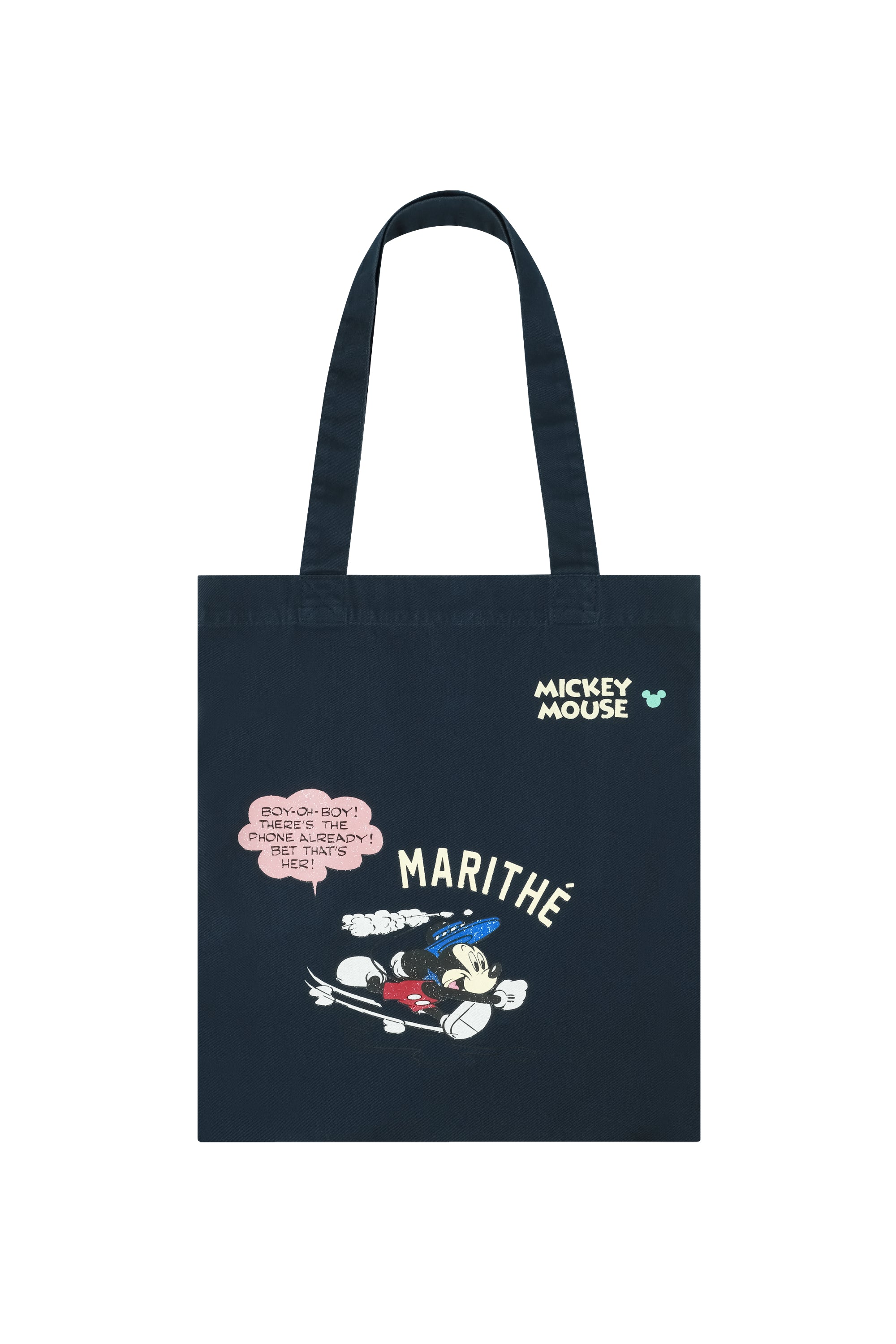 [MARITHE_DISNEY] Mickey Comic Eco Bag Navy