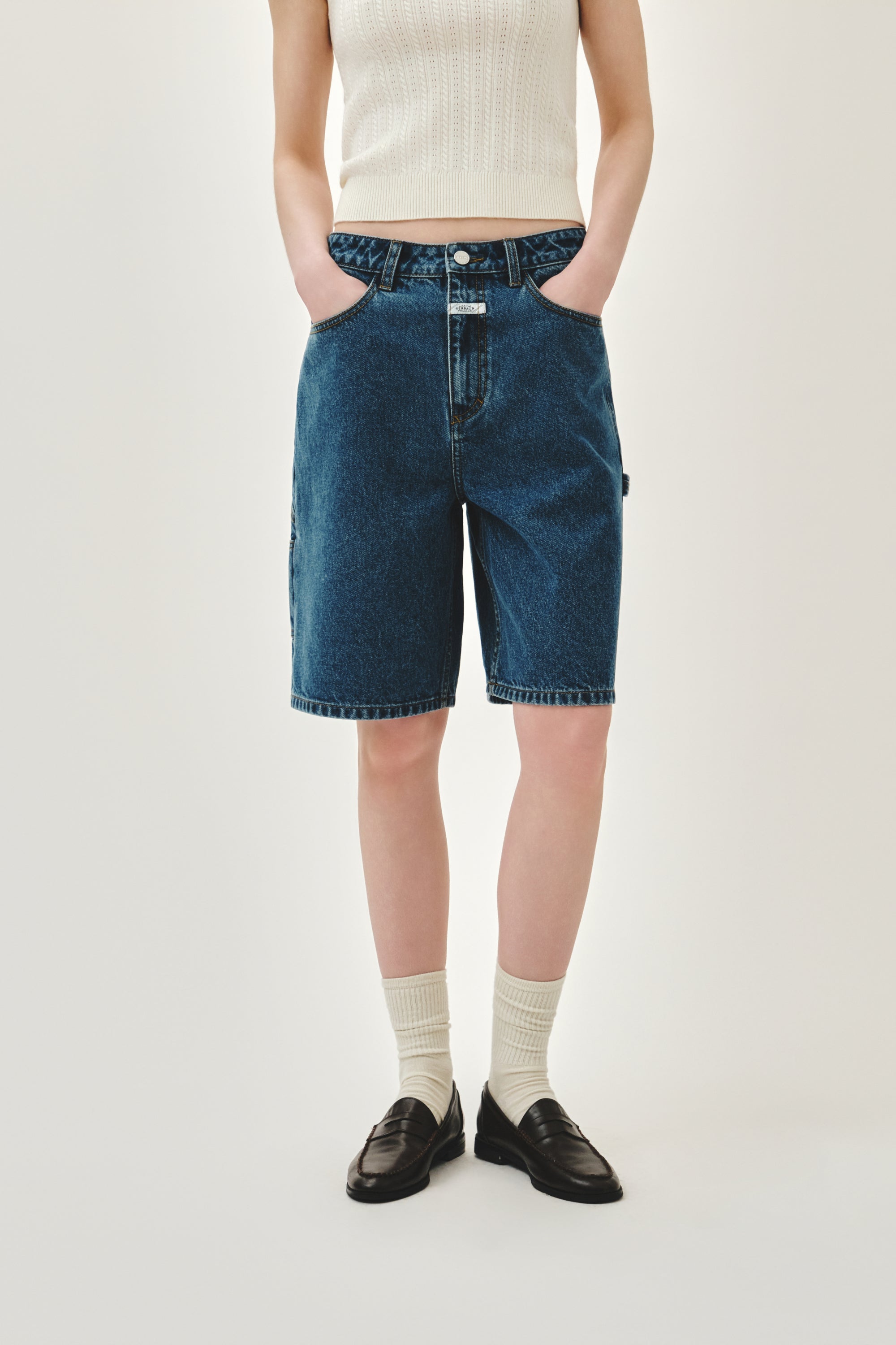 W Carpenter Denim Shorts Blue