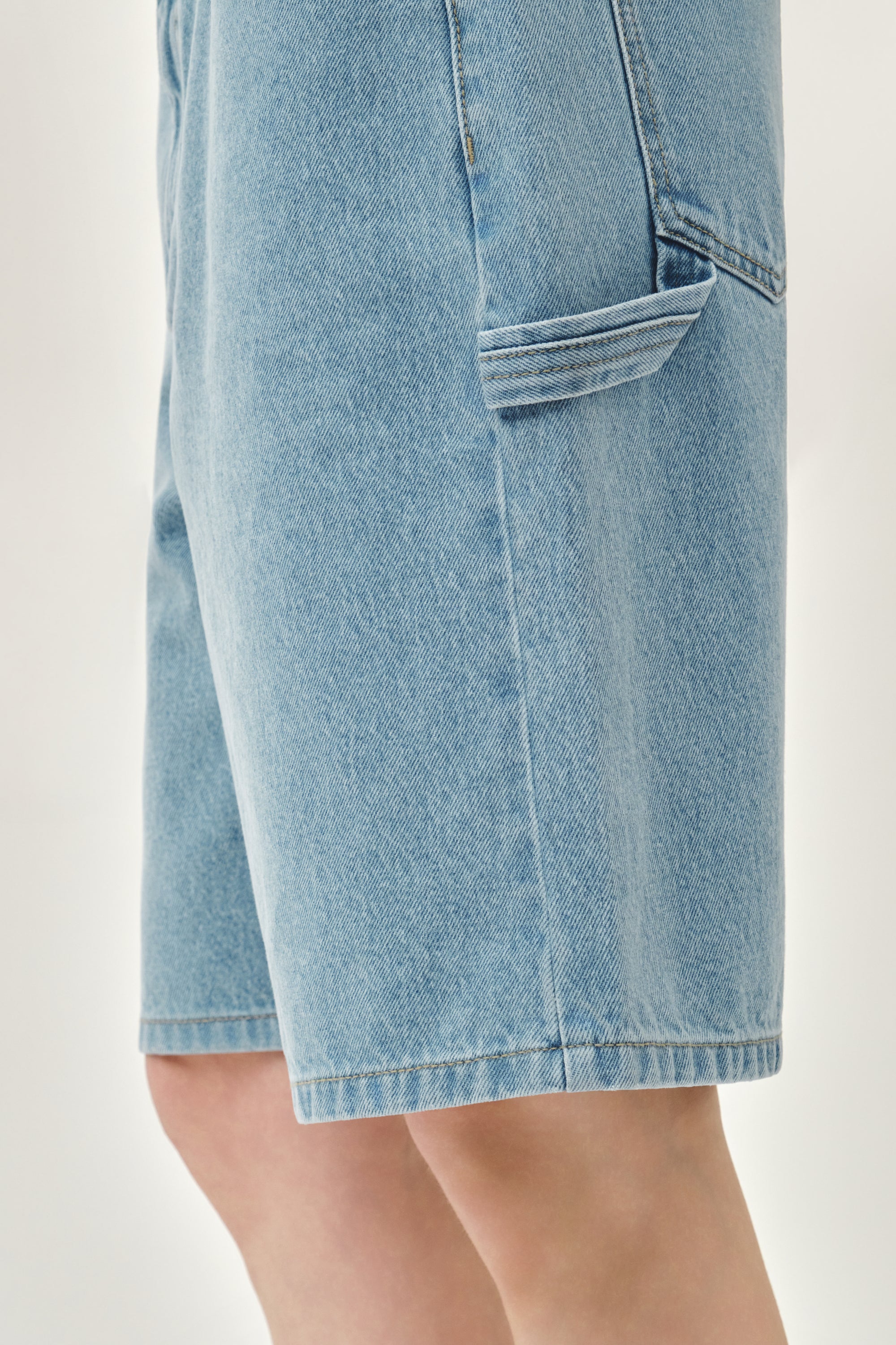 W Carpenter Denim Shorts Light Blue