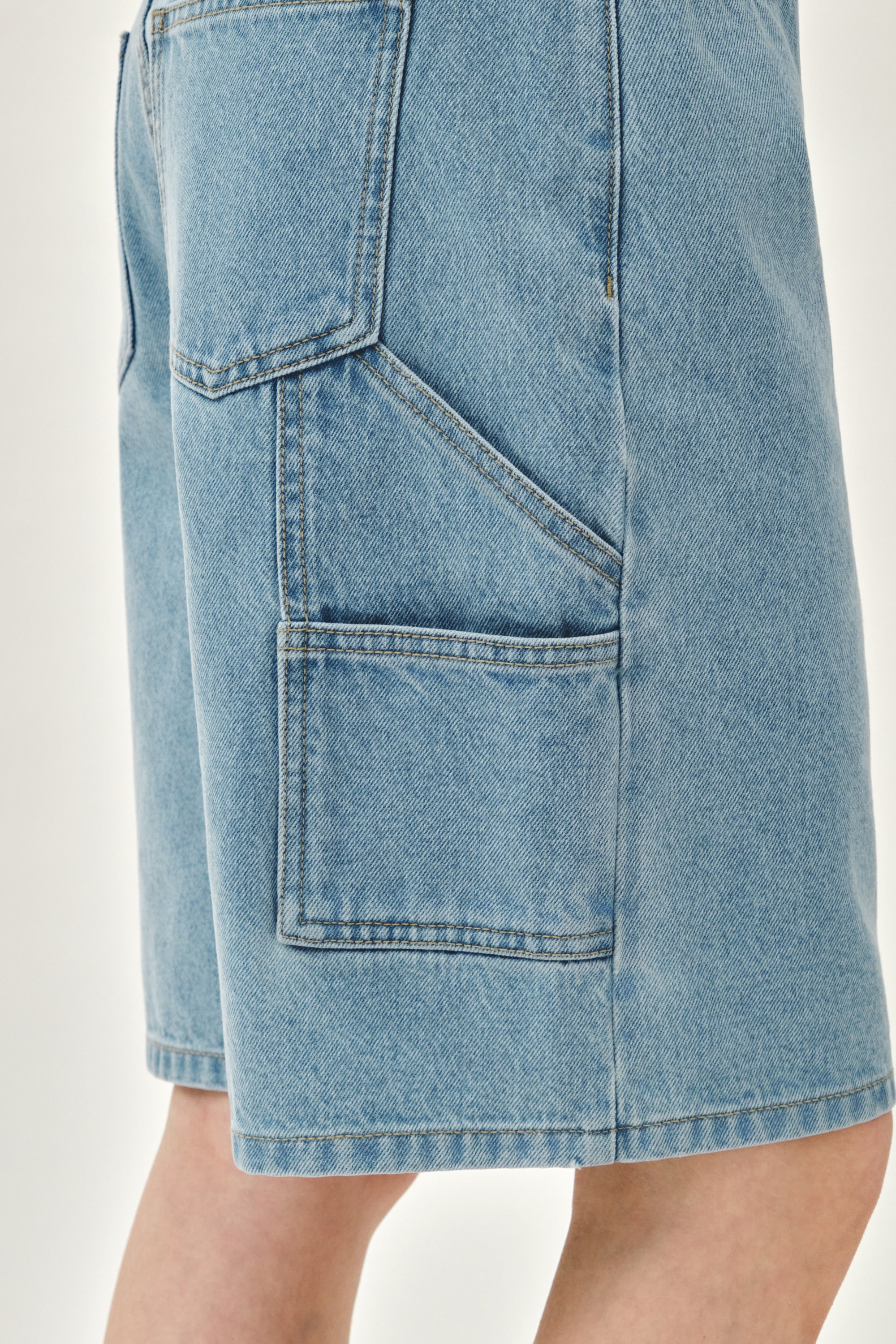 W Carpenter Denim Shorts Light Blue