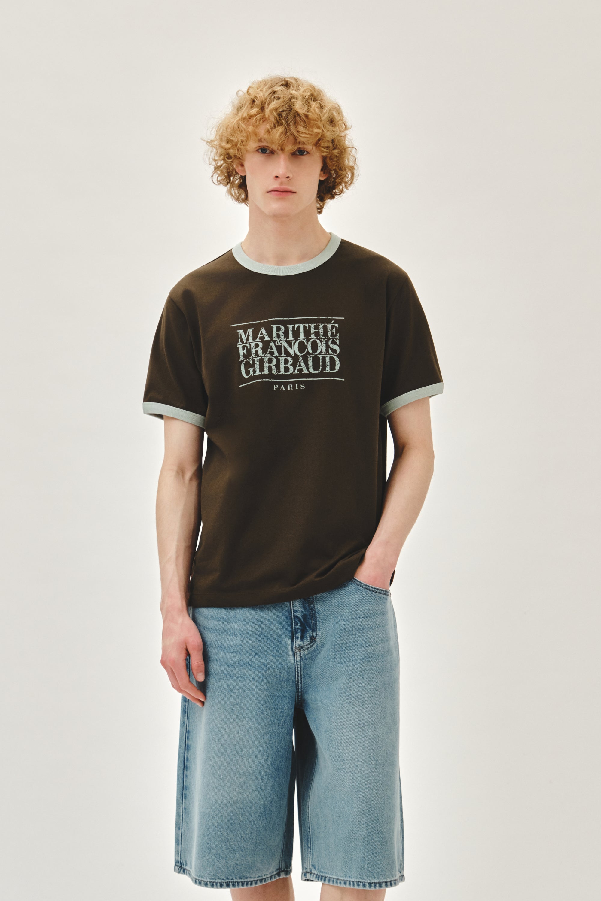 M Bermuda Denim Pants Light Blue