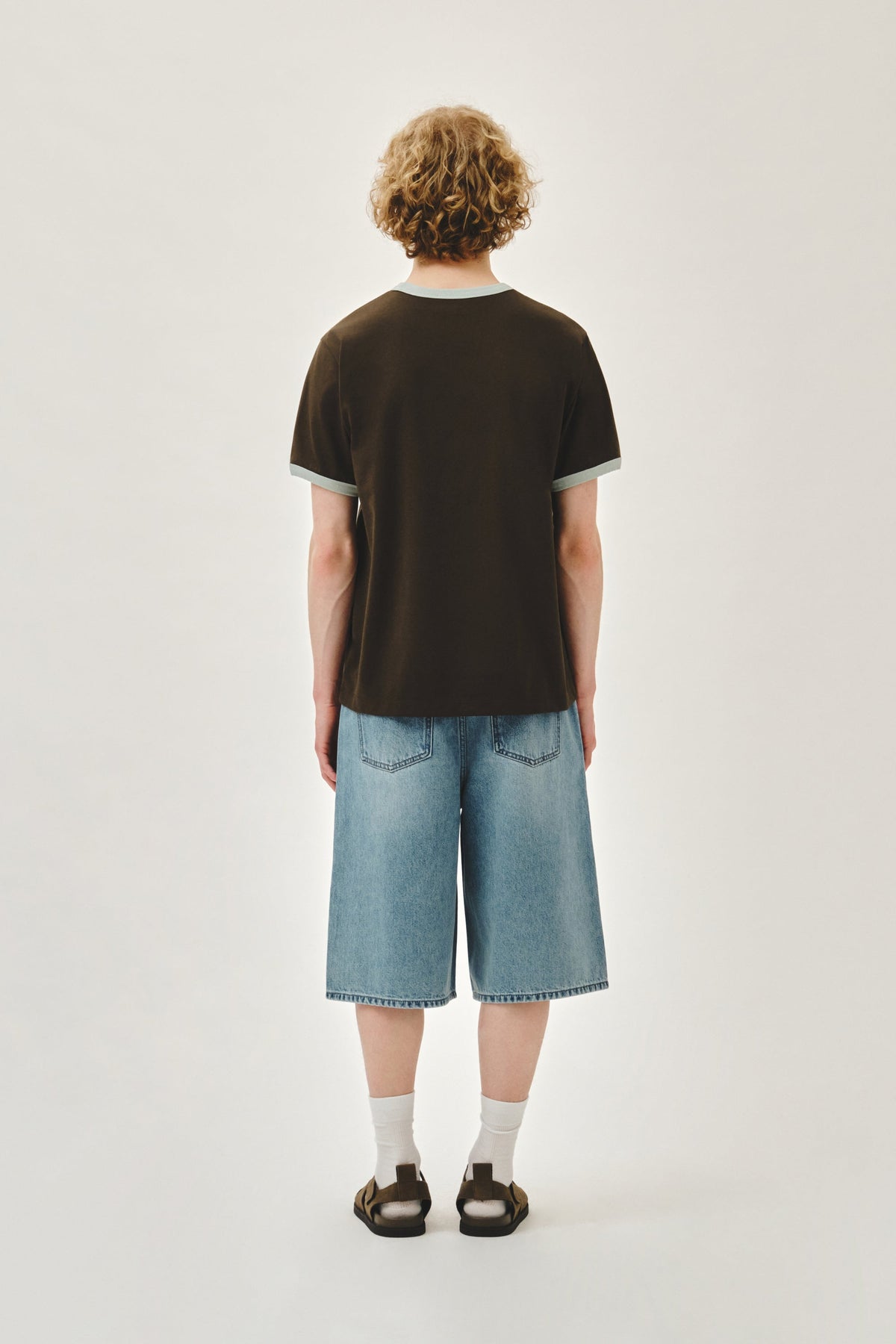 M Bermuda Denim Pants Light Blue