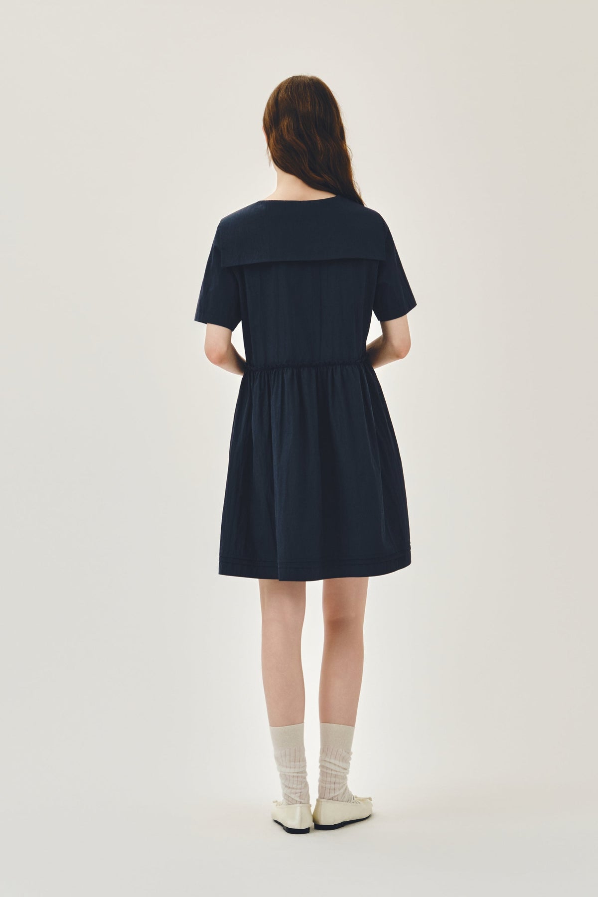W Marine Half Sleeve Onepiece Navy
