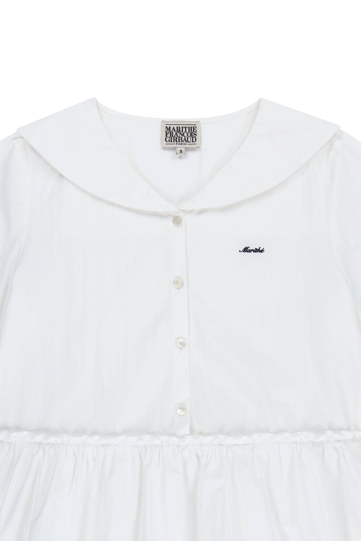 W Marine Half Sleeve Onepiece White