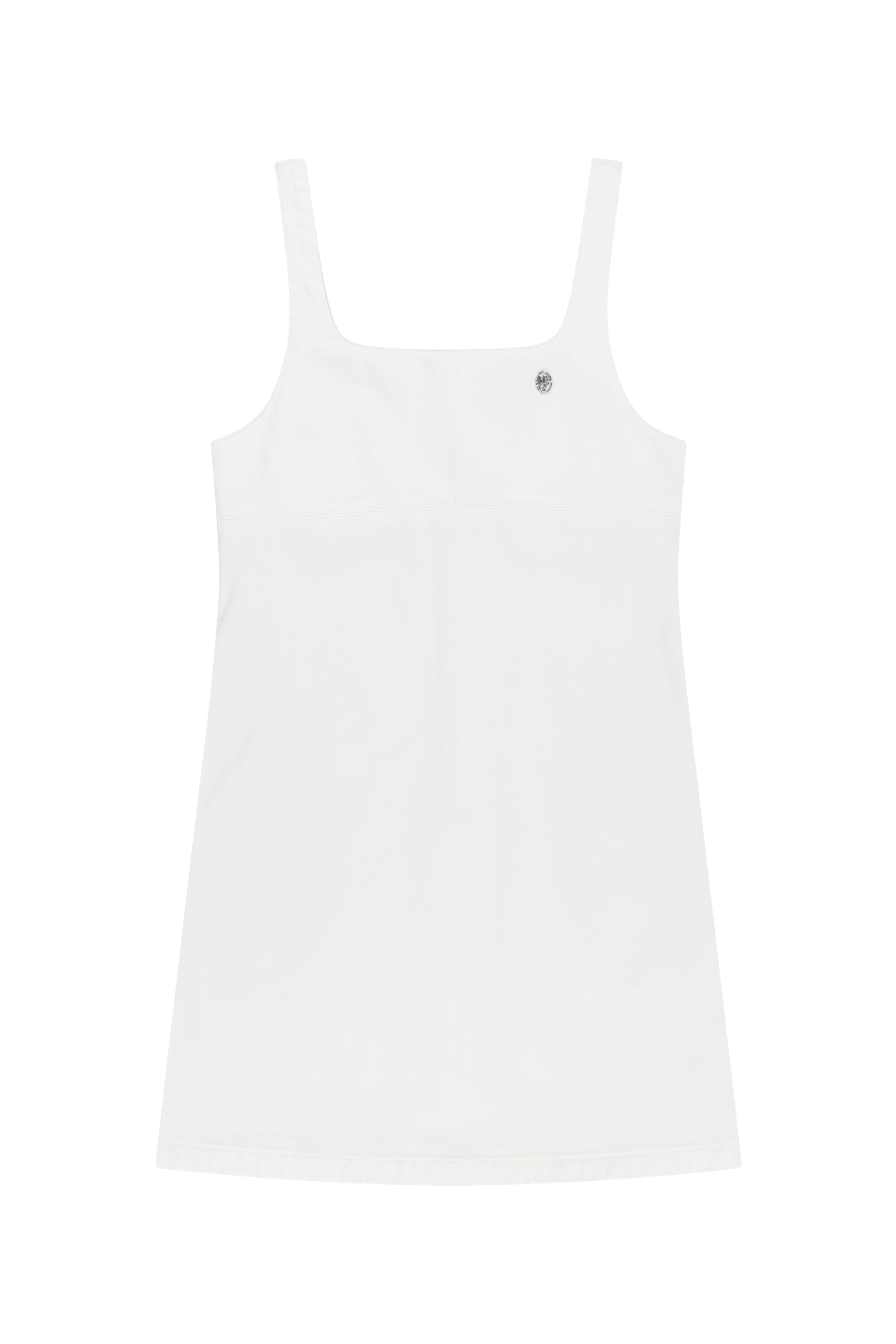 W Denim Sleeveless Dress Off White