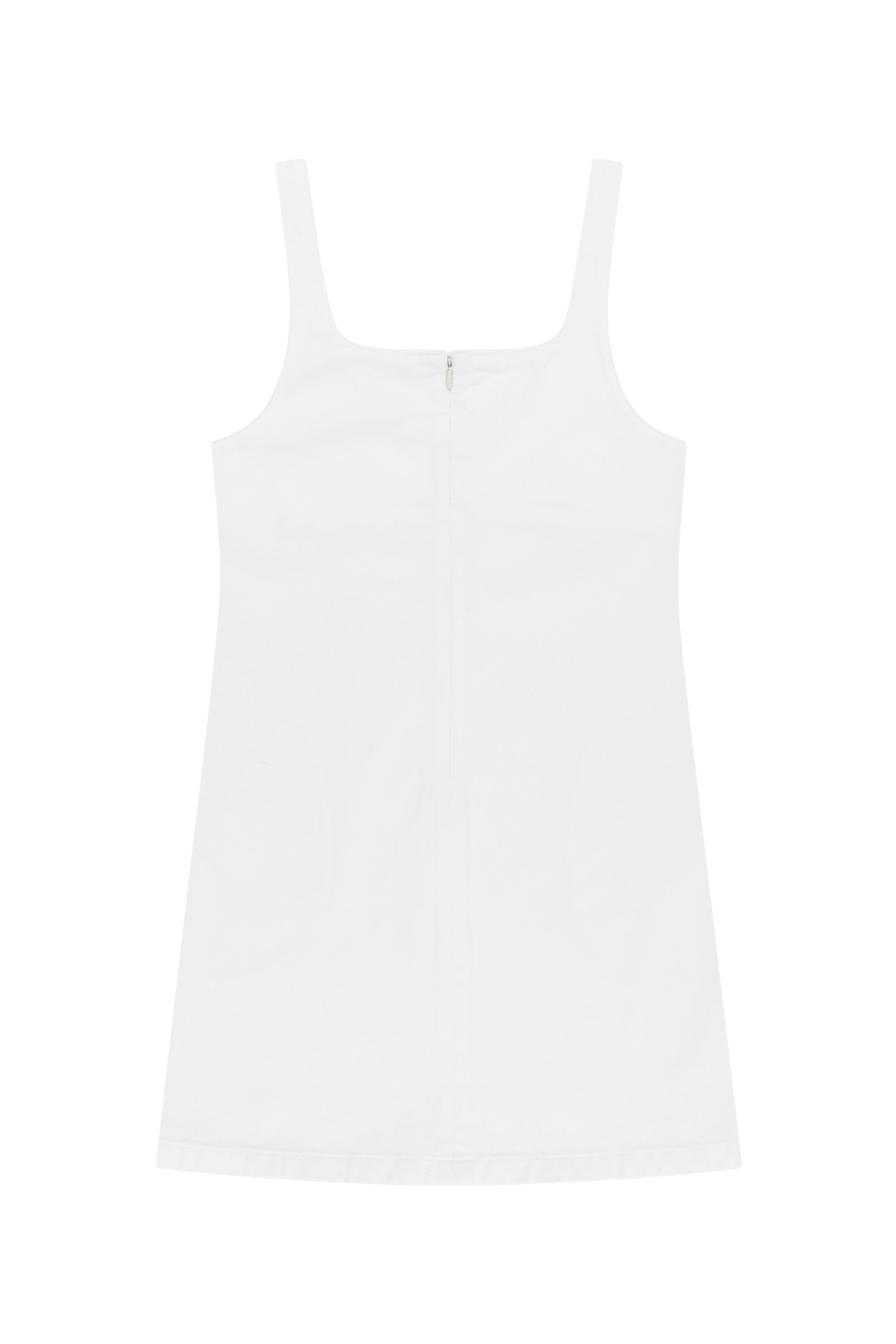 W Denim Sleeveless Dress Off White