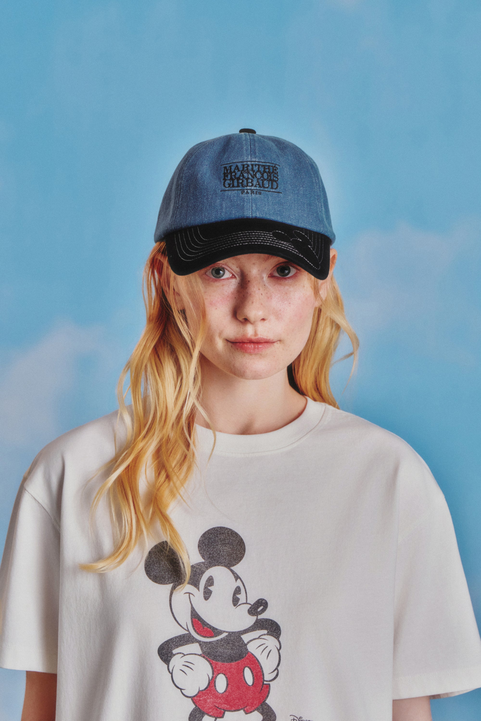 [MARITHE_DISNEY] Mickey Two Tone Cap Black