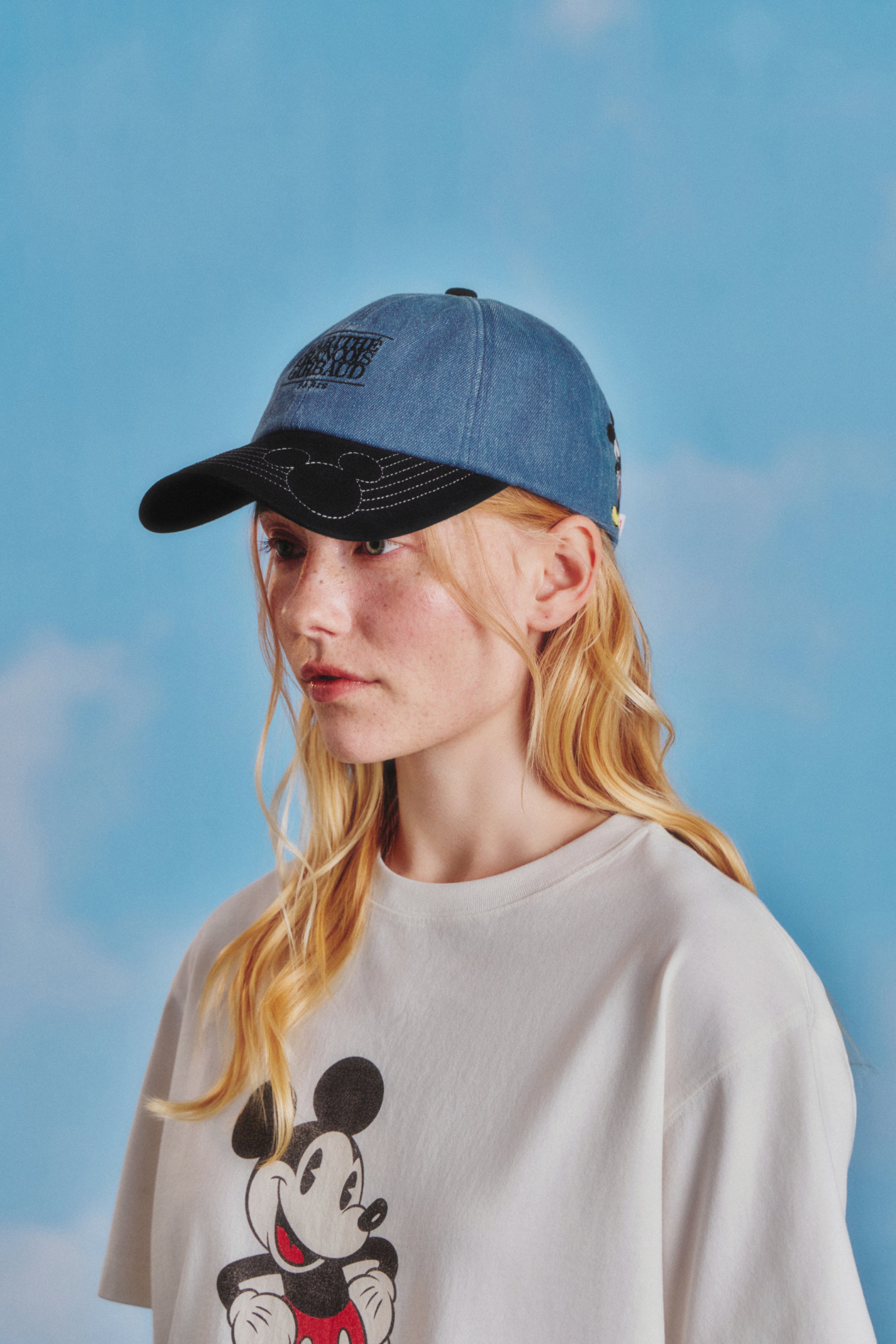 [MARITHE_DISNEY] Mickey Two Tone Cap Black