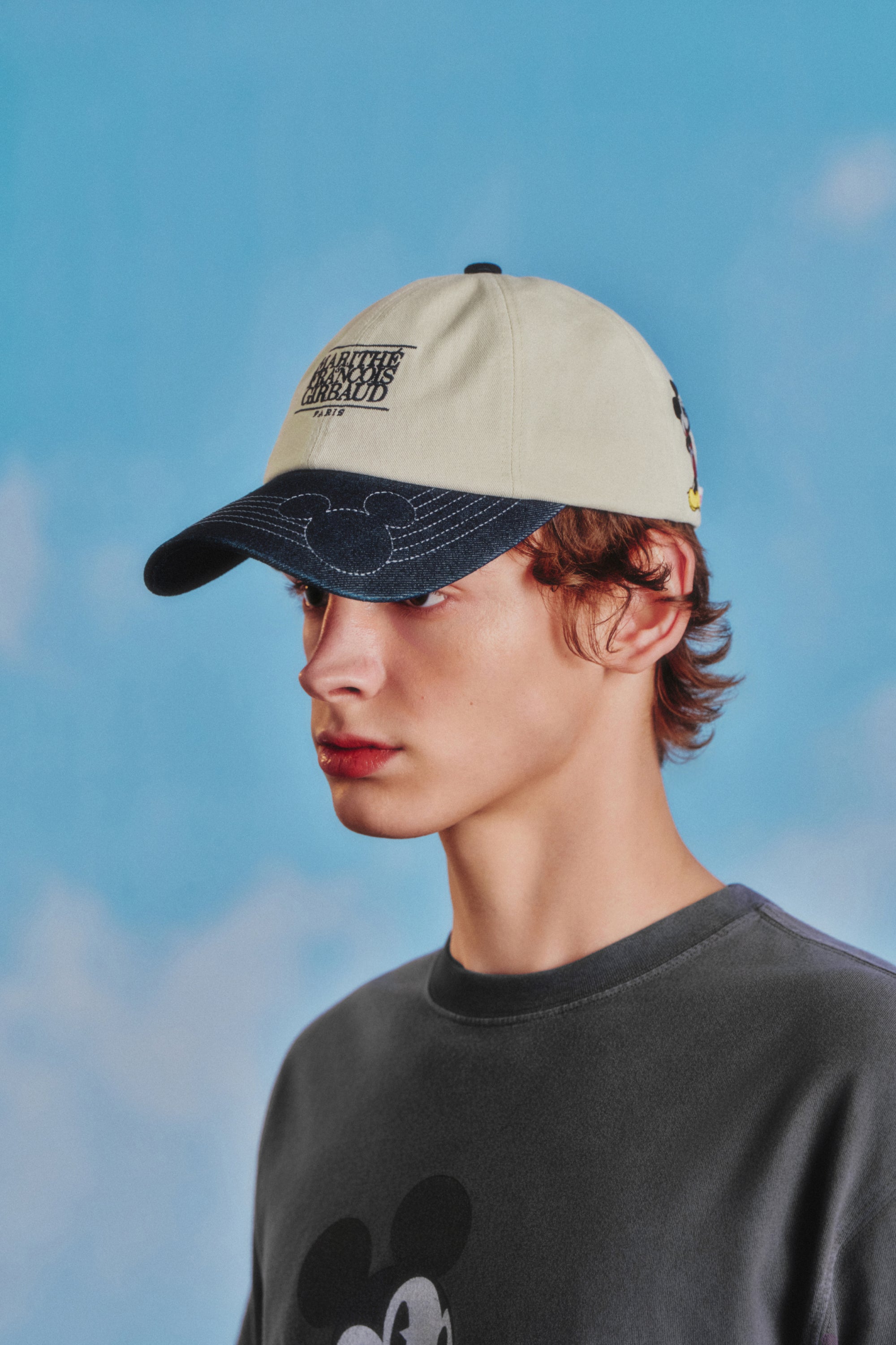 [MARITHE_DISNEY] Mickey Two Tone Cap Dark Blue