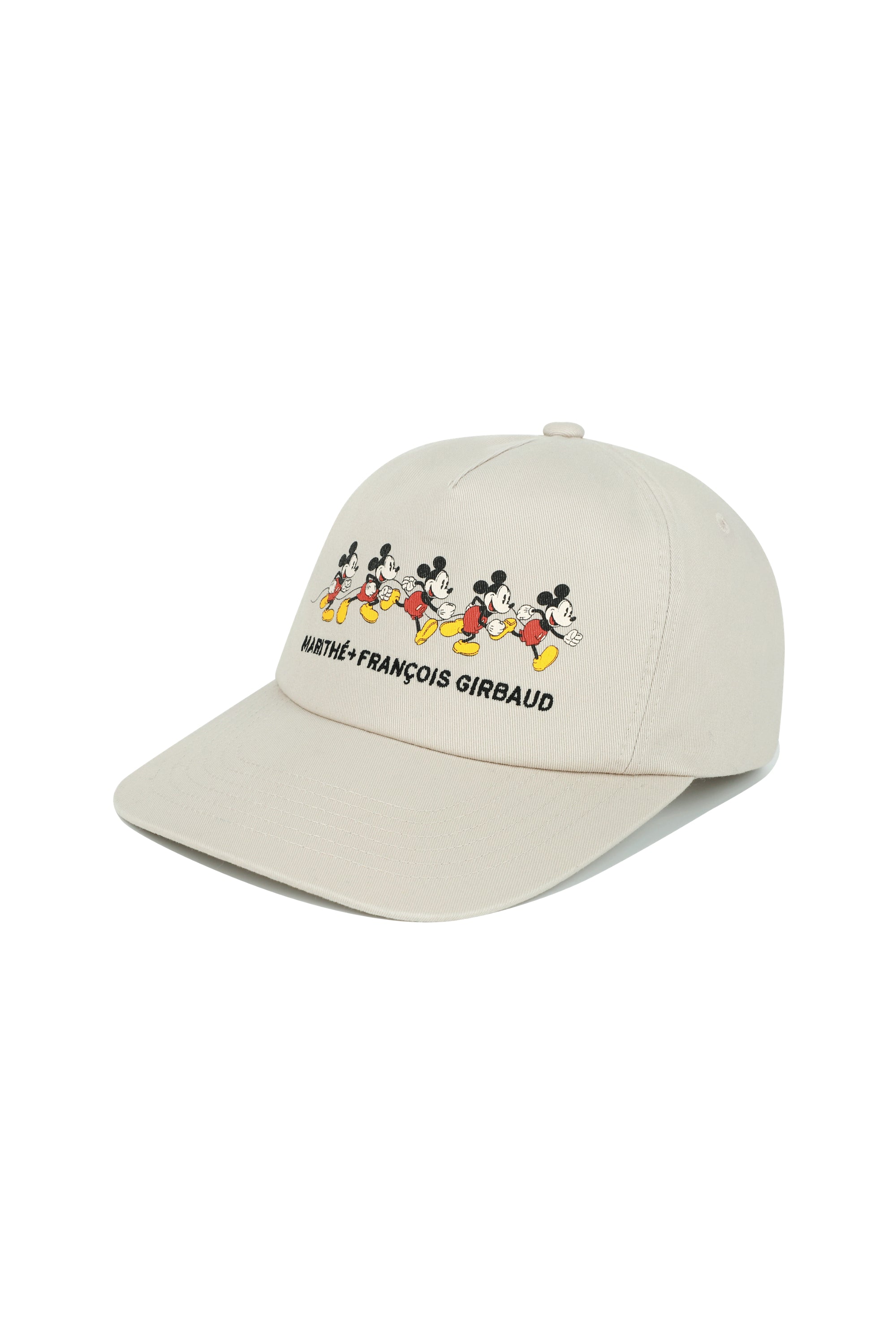 [MARITHE_DISNEY] Mickey Graphic 5 Panel Cap Light Beige
