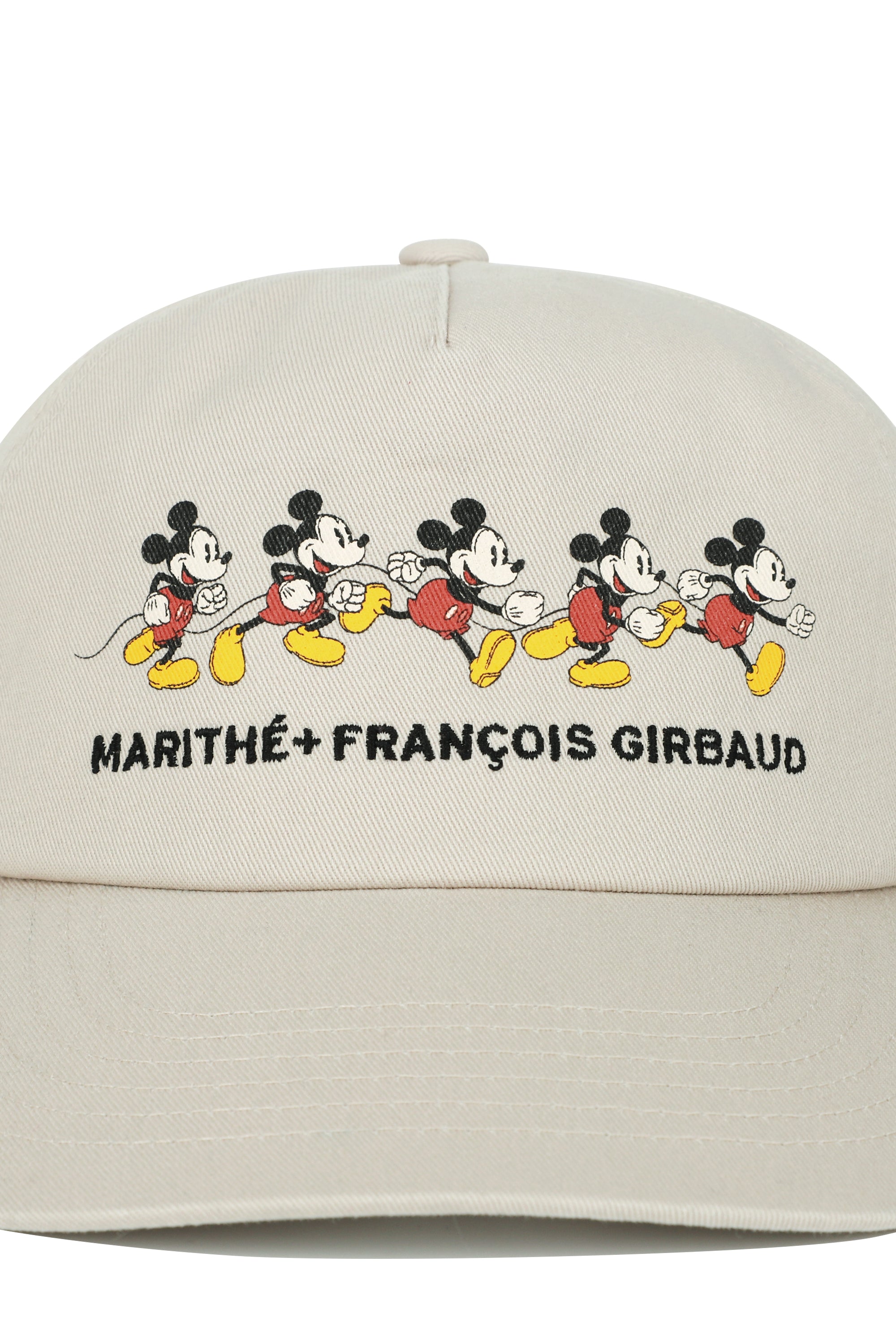[MARITHE_DISNEY] Mickey Graphic 5 Panel Cap Light Beige