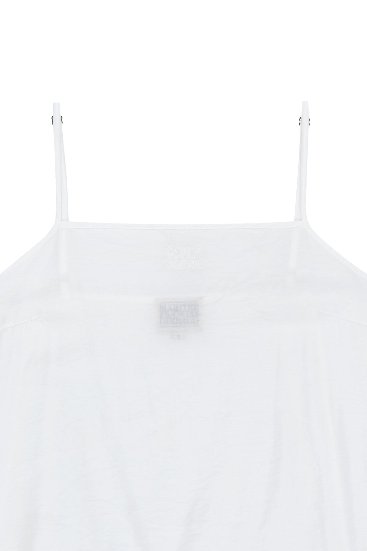 W Shirring Sleeveless Dress White