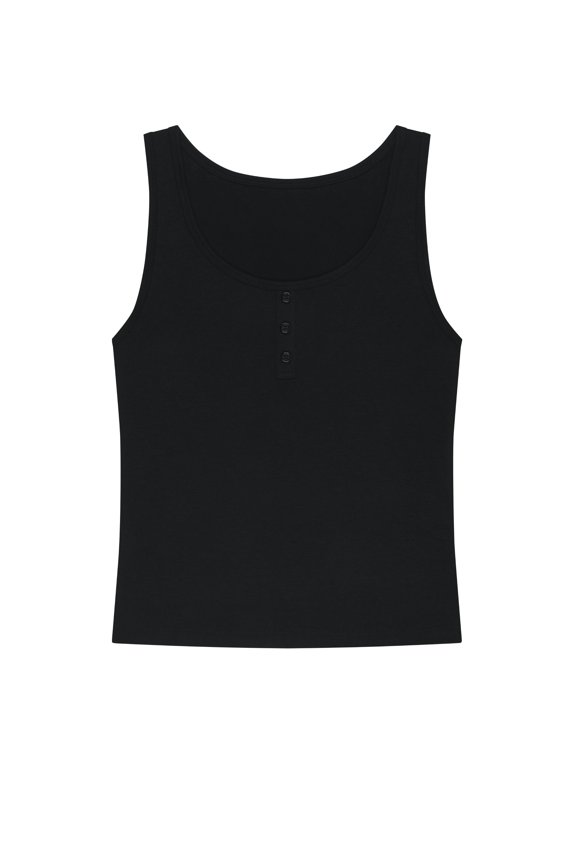 W Layered Sleeveless Black