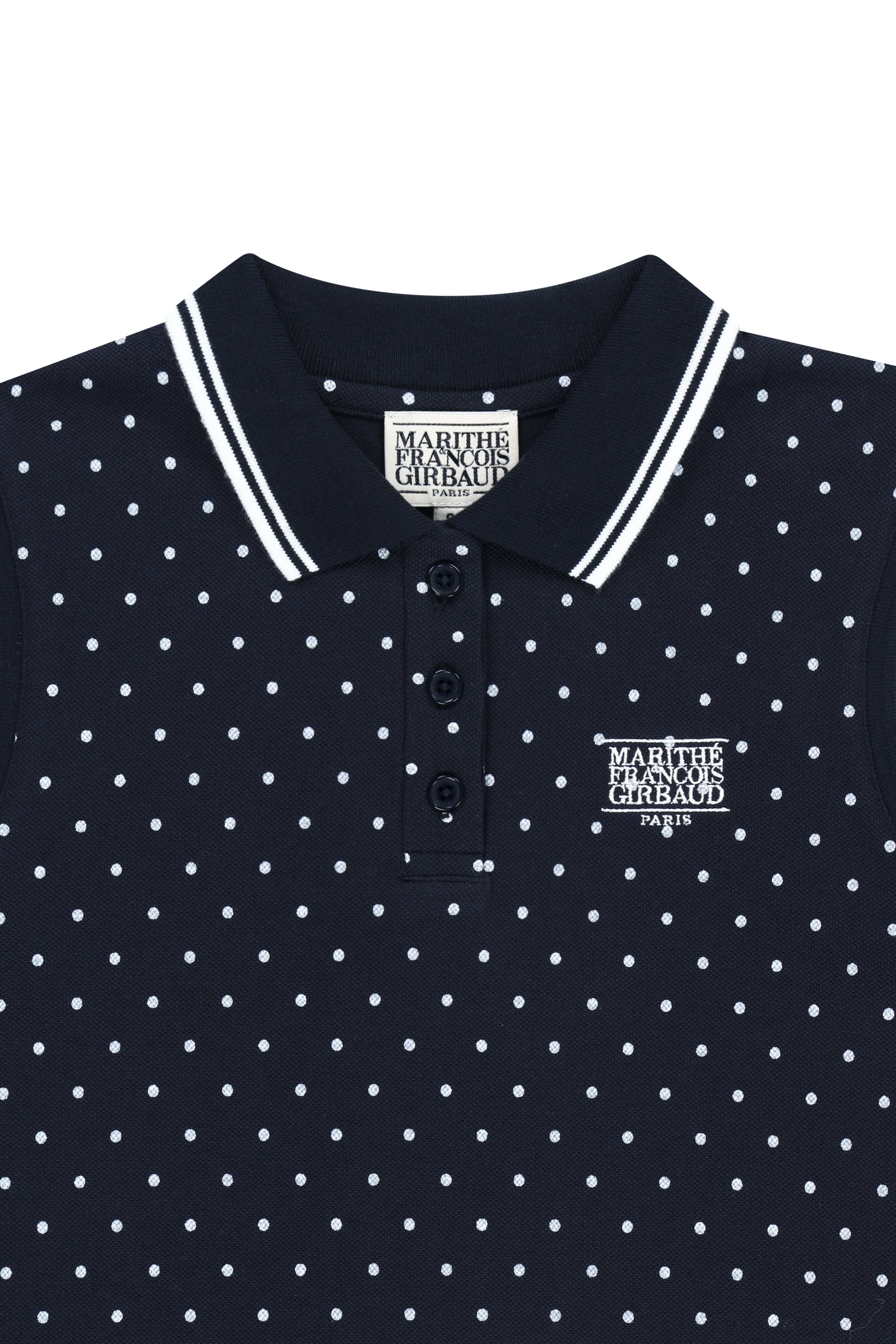 W Small Classic Logo Pk Collar Sleeveless Dot