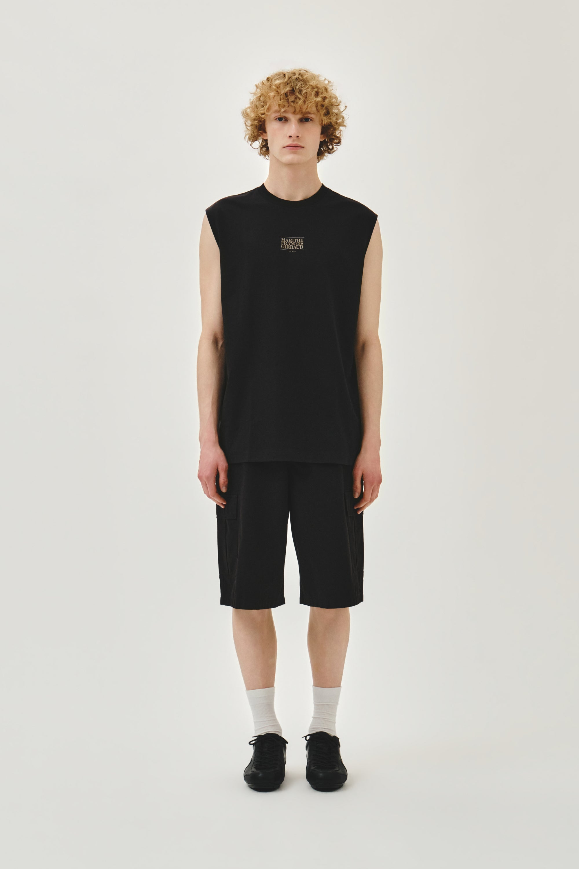 Sorona Cool Small Classic Logo Sleeveless Black