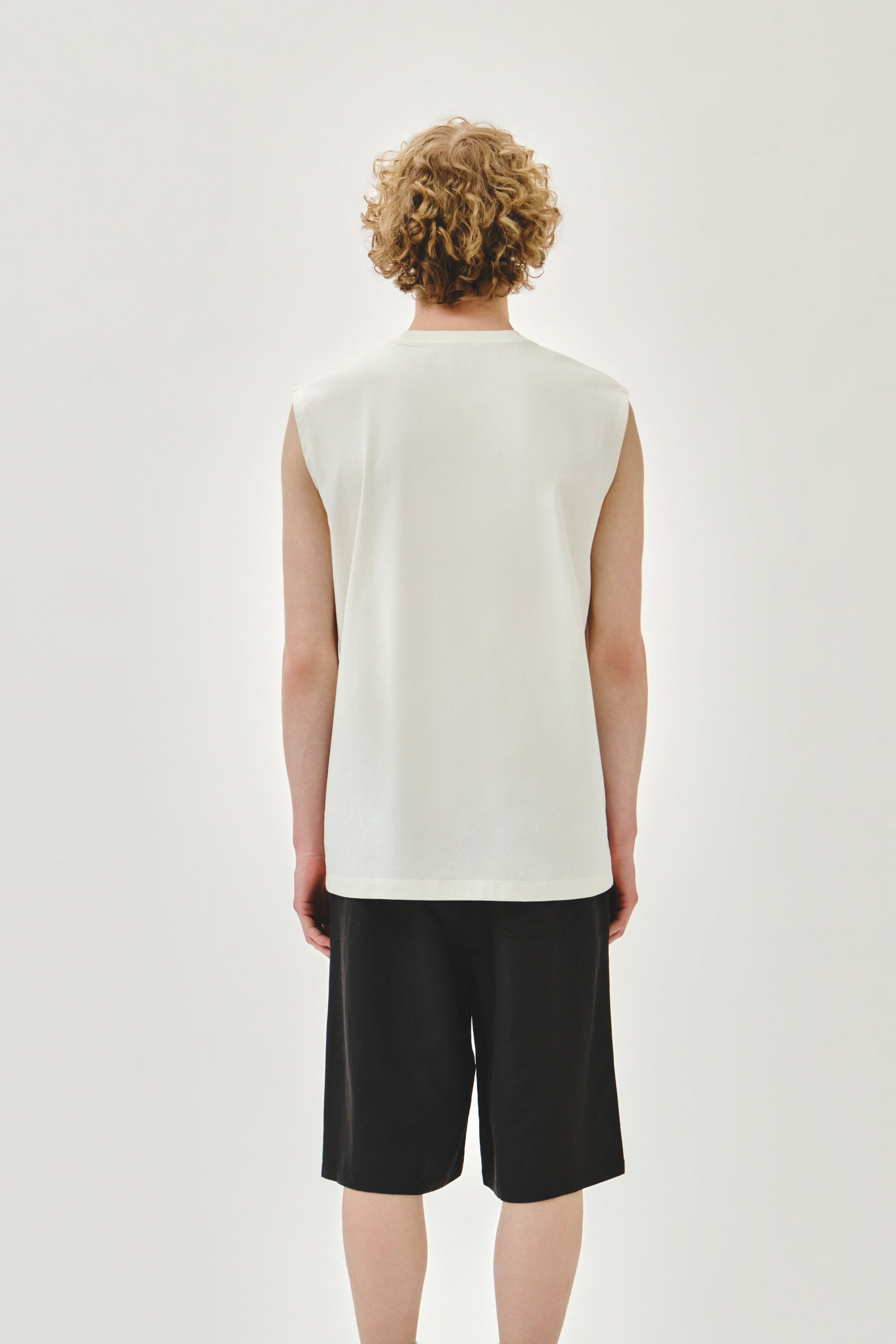 Sorona Cool Small Classic Logo Sleeveless Ivory
