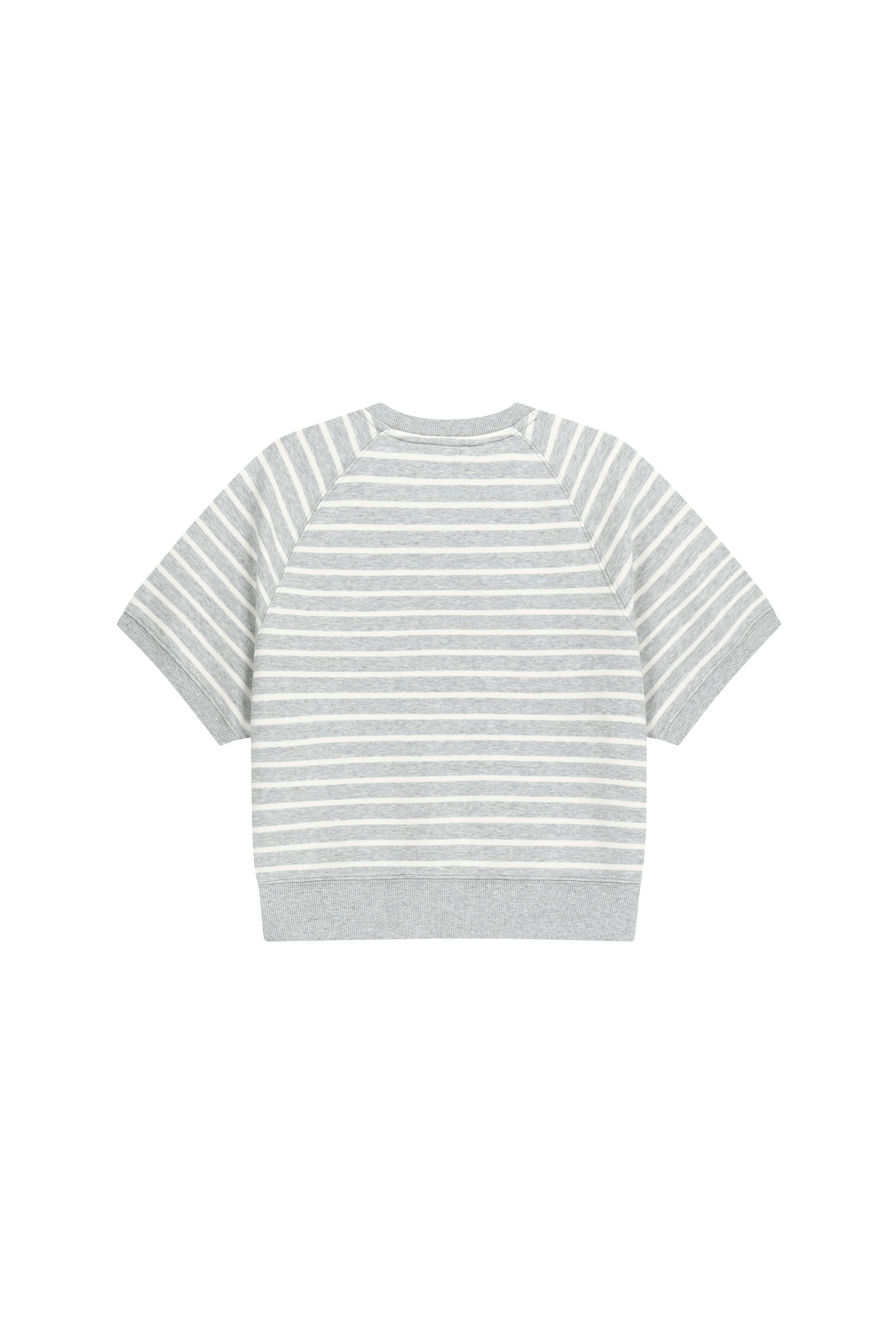 W Vintage Classic Logo Half Sweatshirt Heather Gray