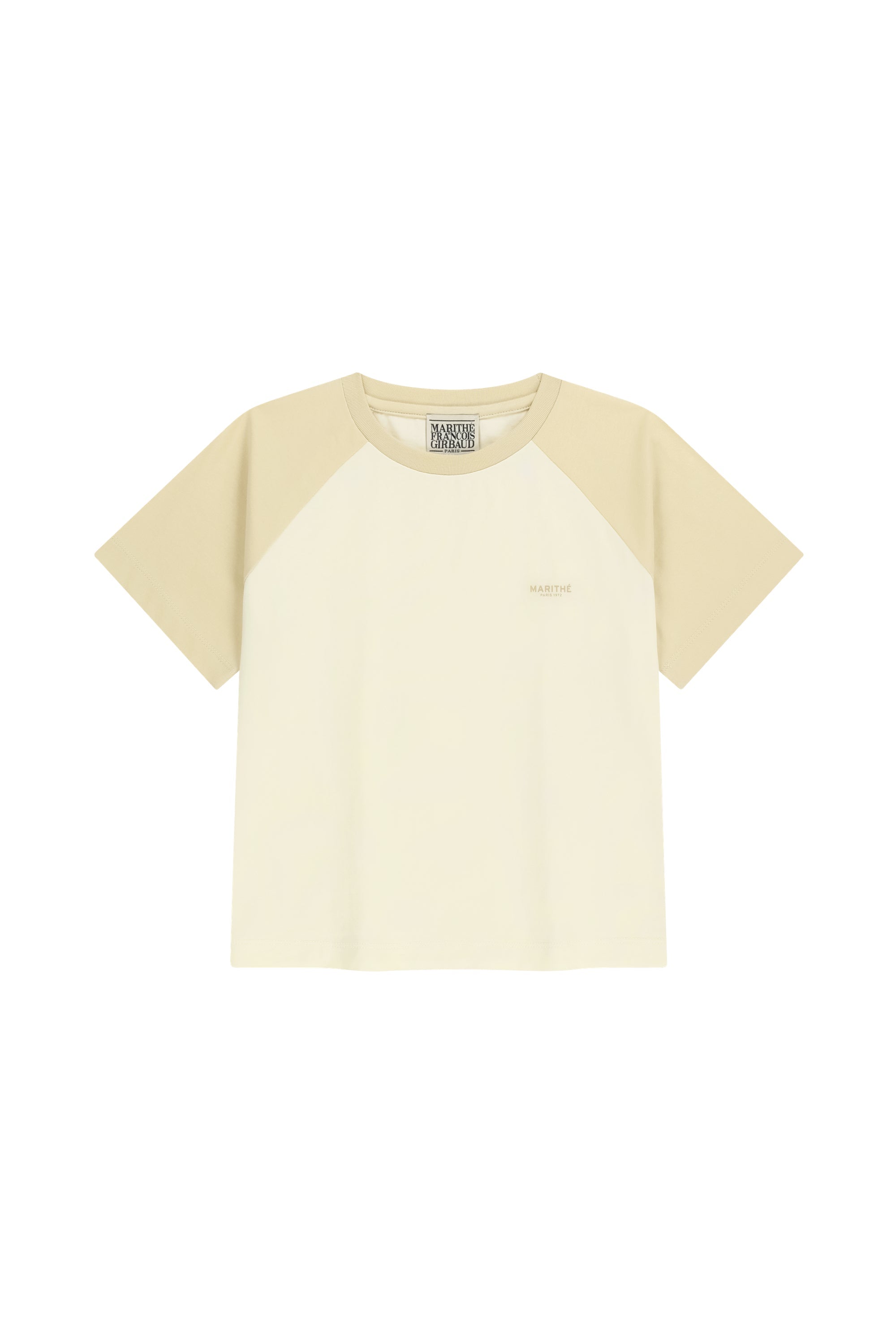W Small Regular Logo Raglan Crop Tee Butter
