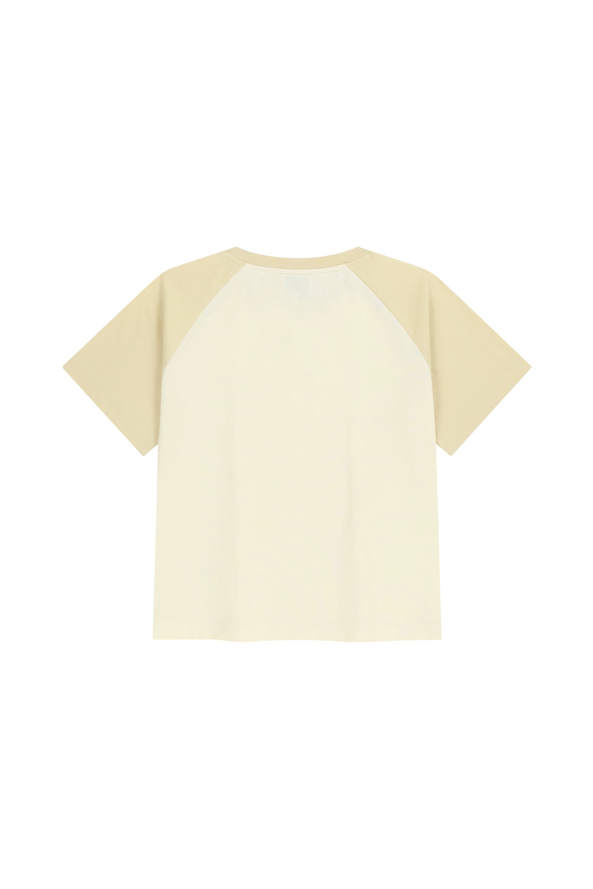 W Small Regular Logo Raglan Crop Tee Butter