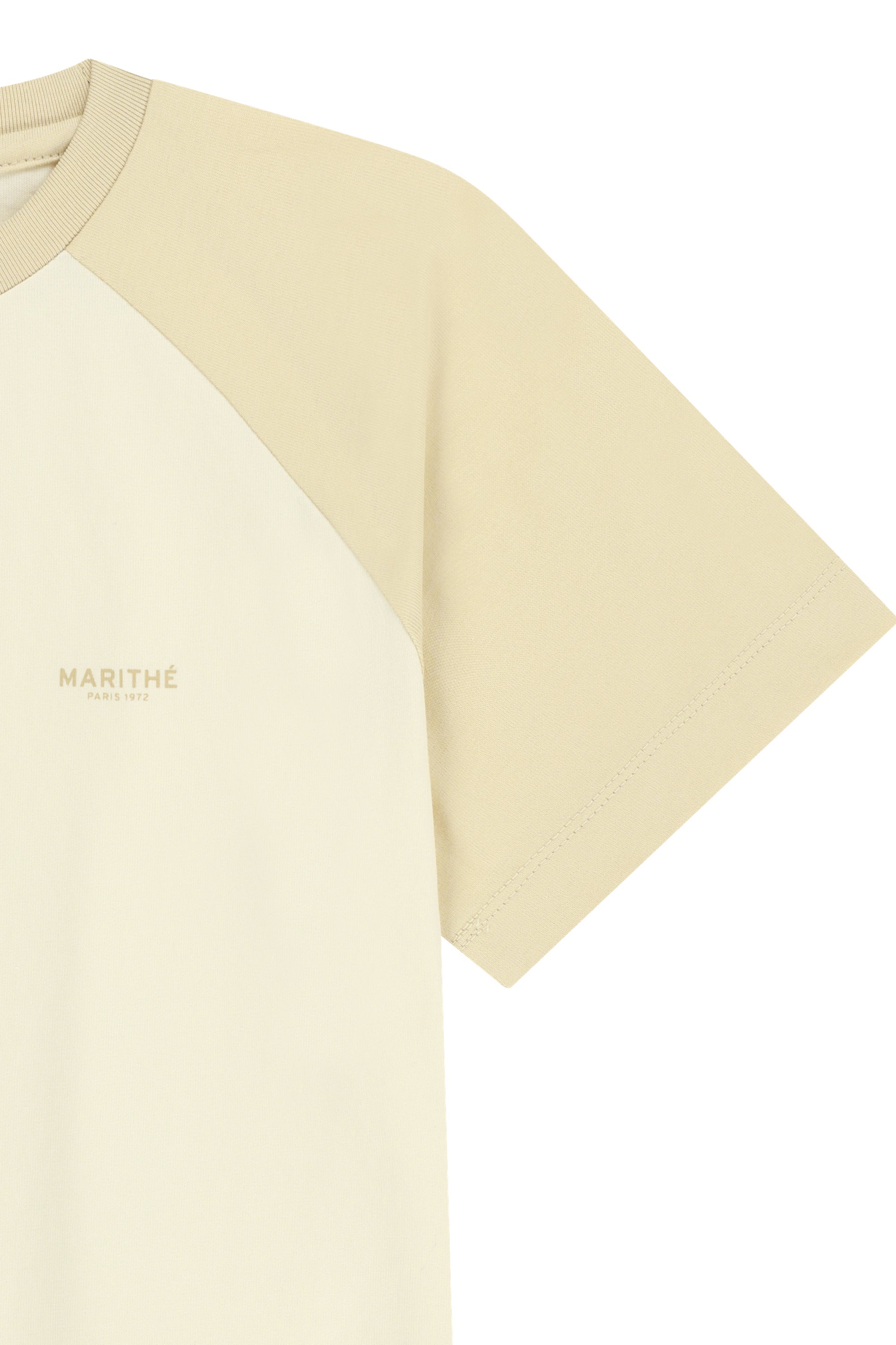 W Small Regular Logo Raglan Crop Tee Butter