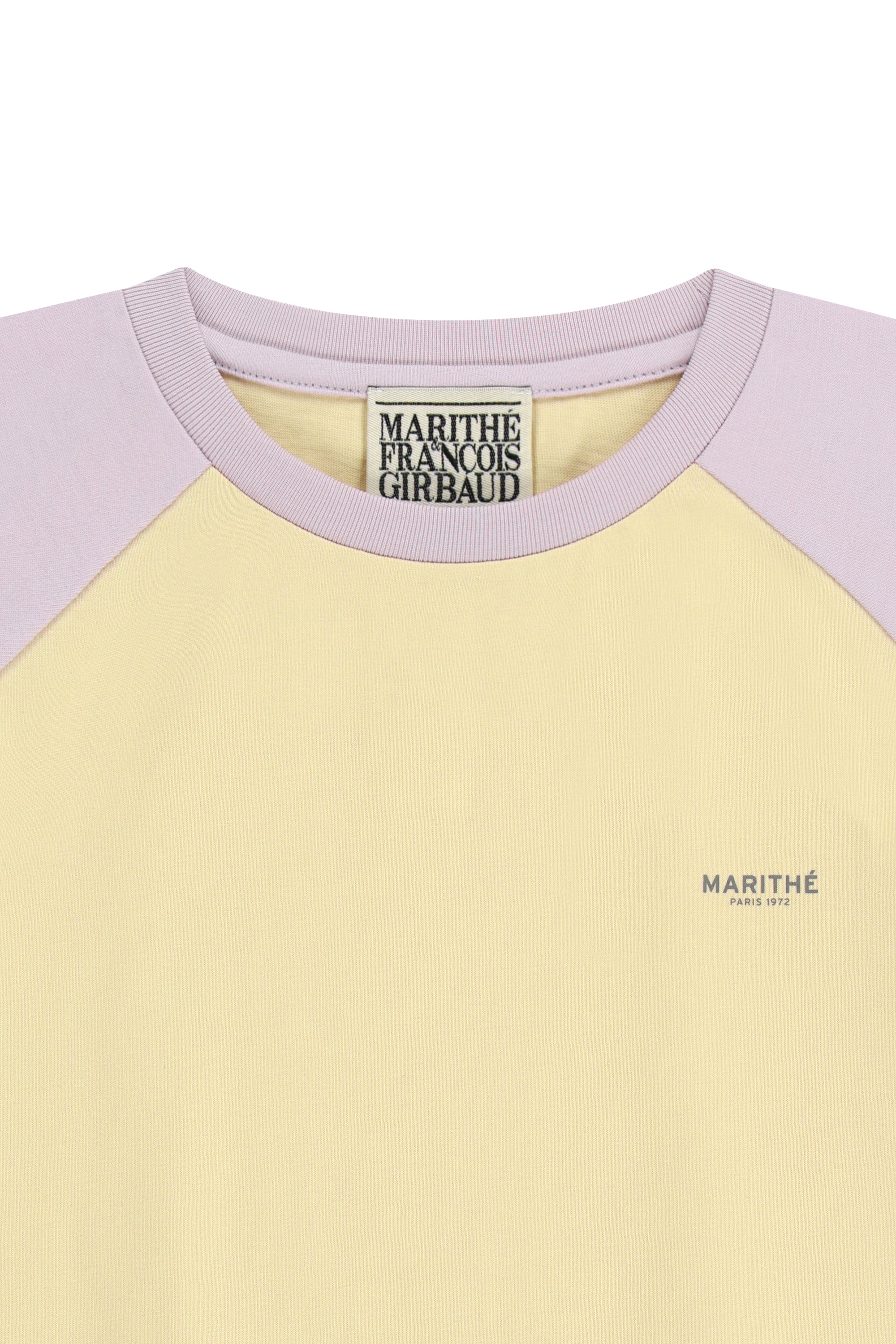 W Small Regular Logo Raglan Crop Tee Light Purple