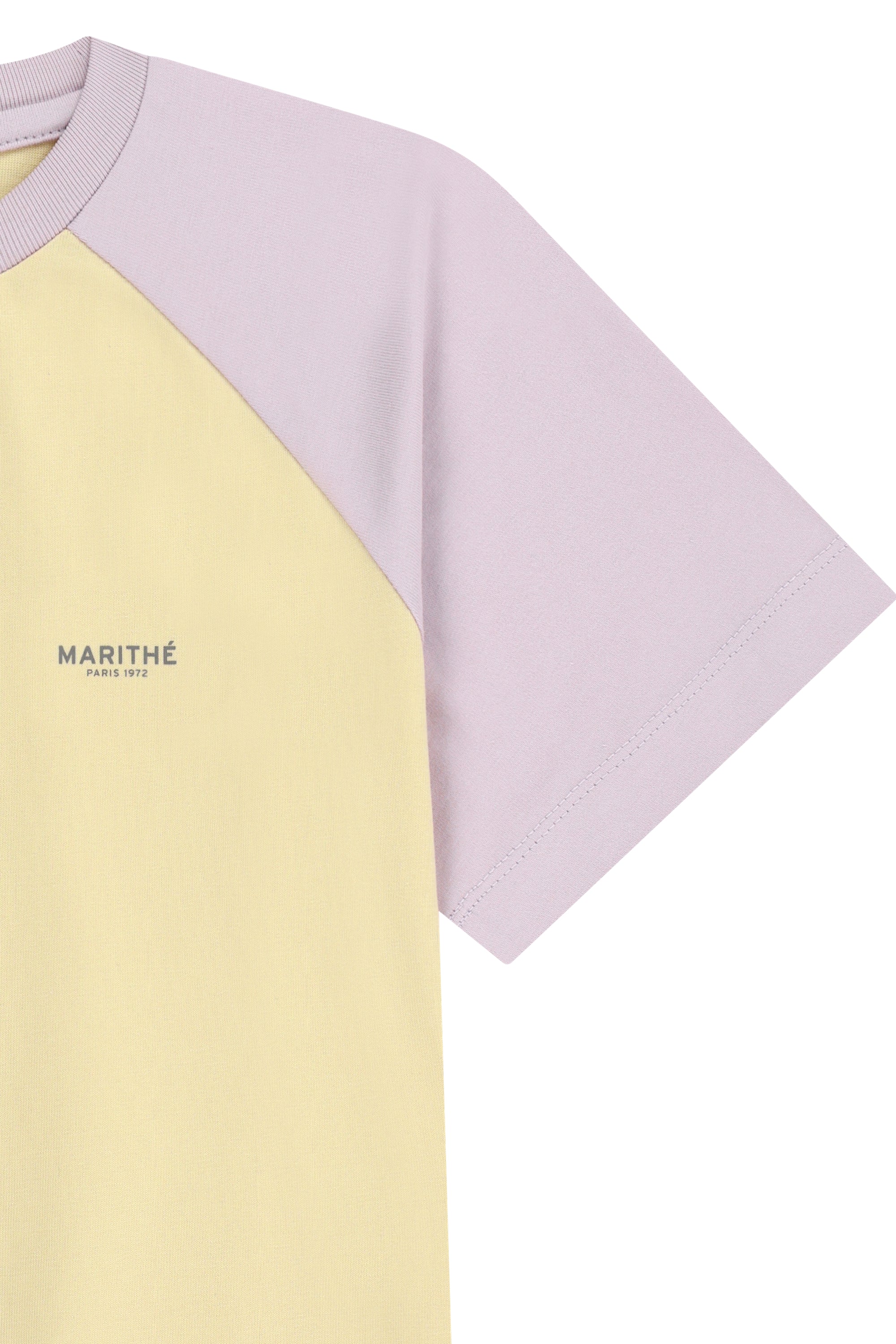 W Small Regular Logo Raglan Crop Tee Light Purple