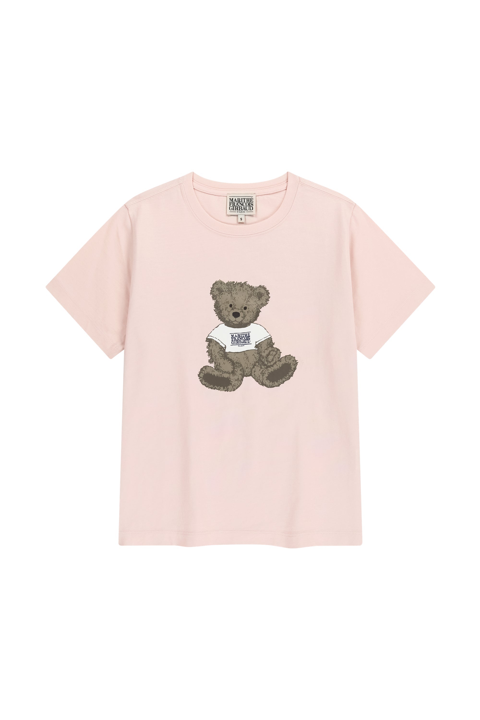 W Doodle Bear Tee Light Pink