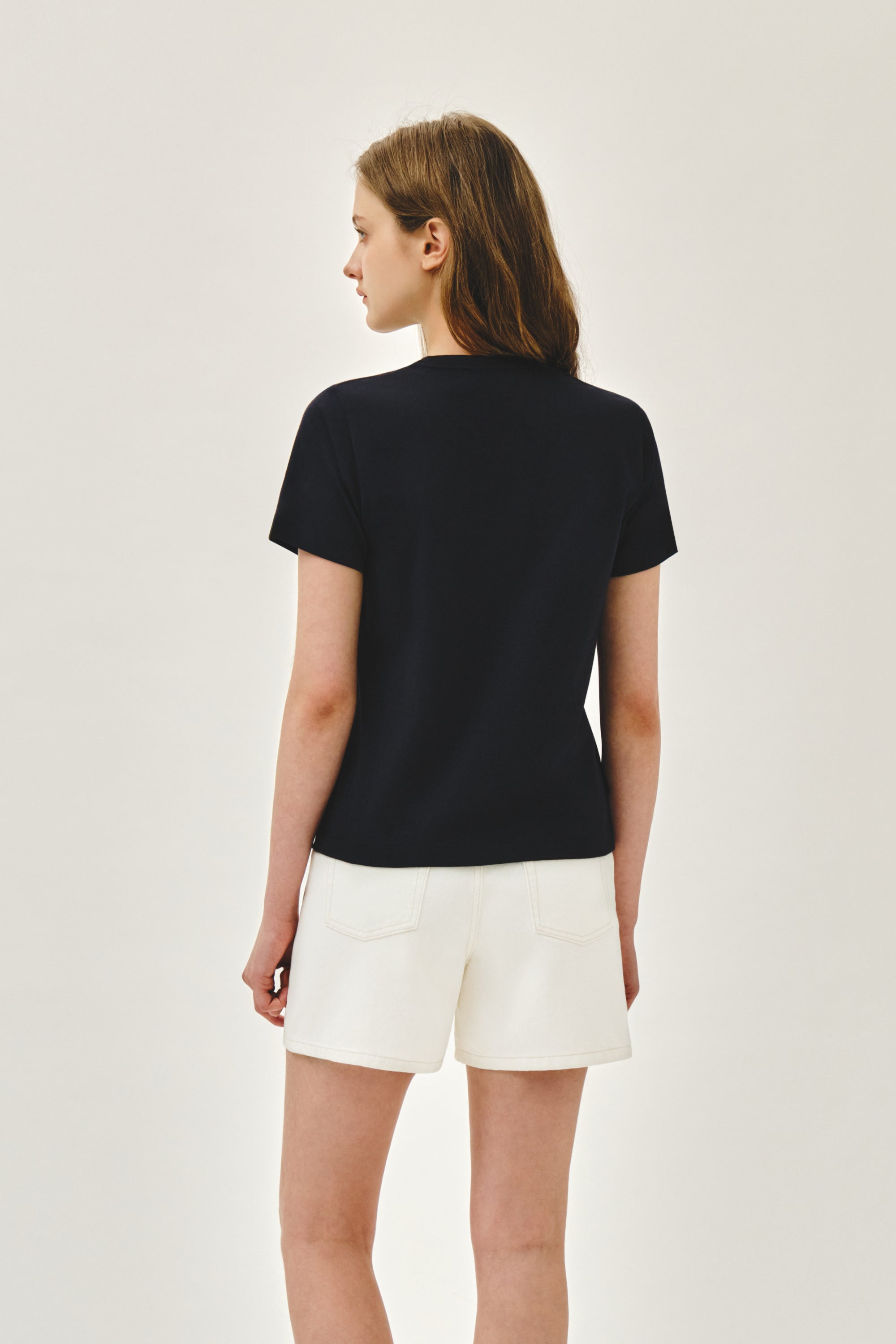 W Doodle Bear Tee Navy