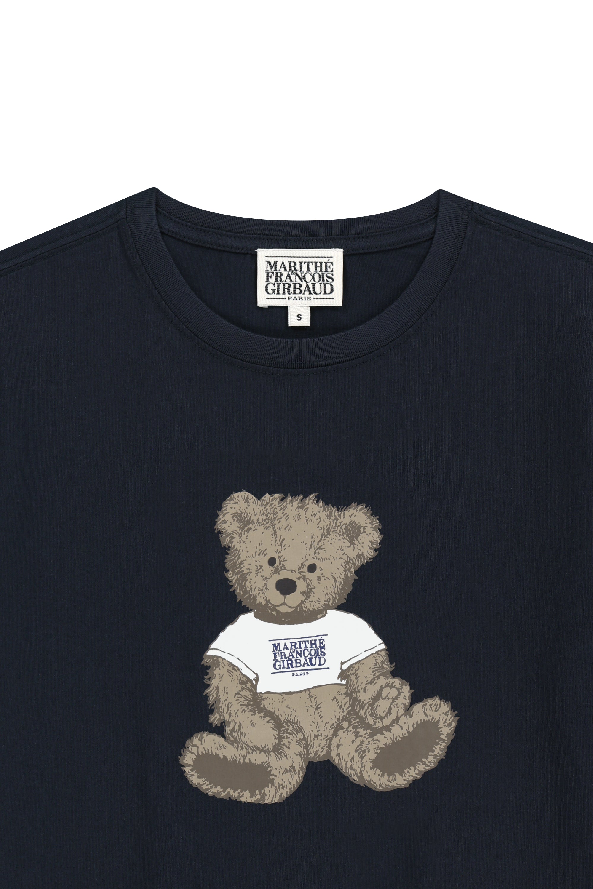 W Doodle Bear Tee Navy