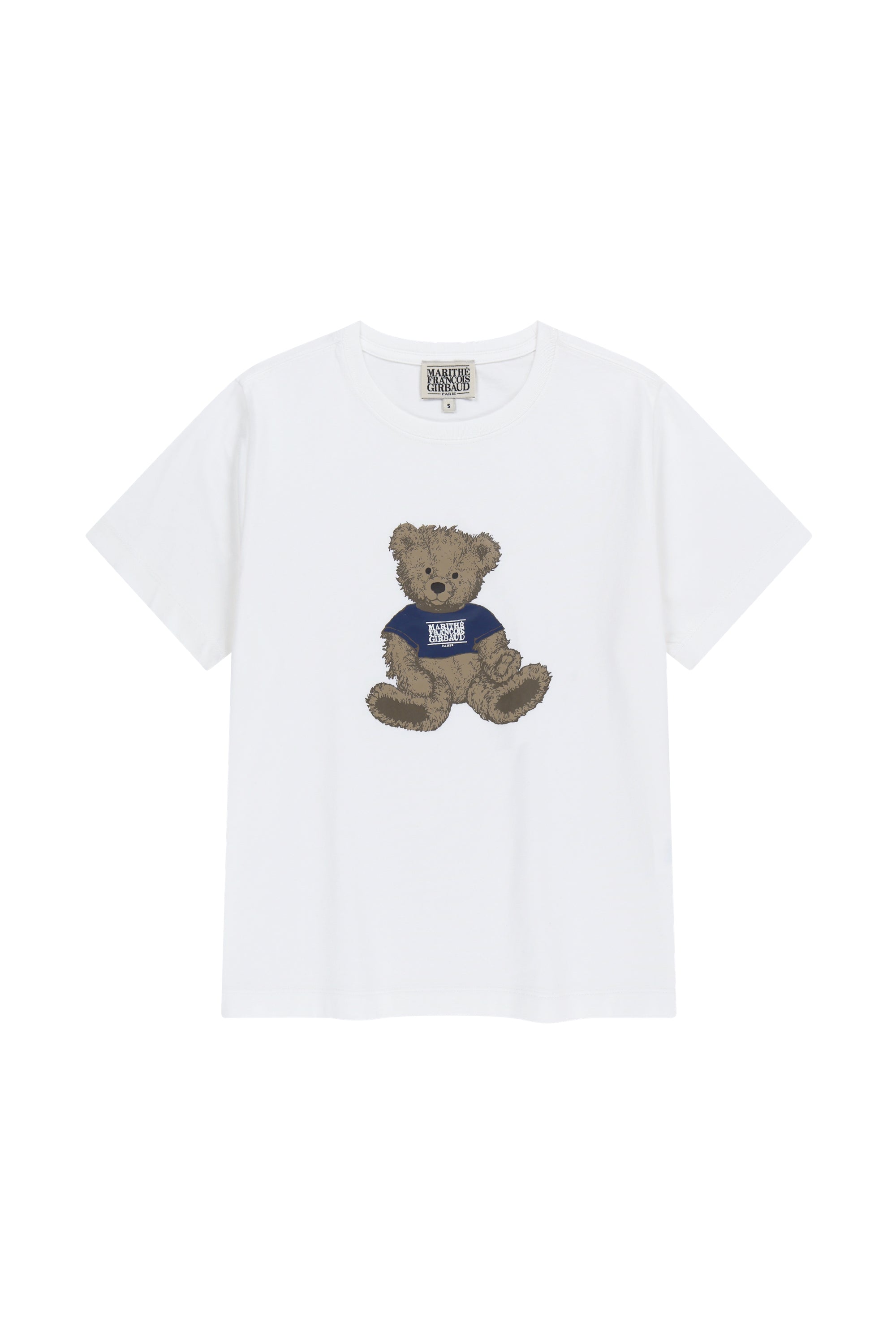 W Doodle Bear Tee White / Beige