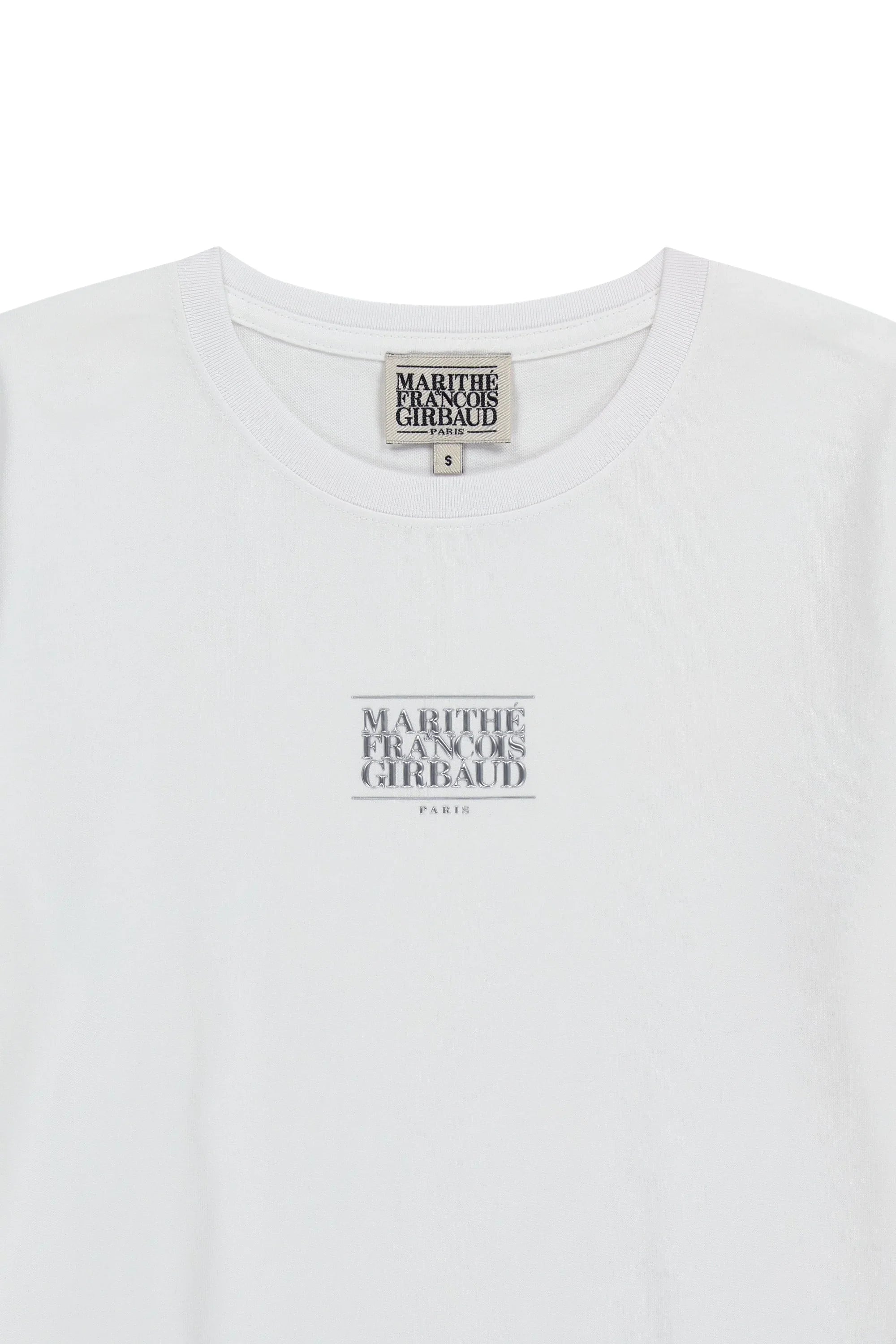 W Small Classic Logo Tee White