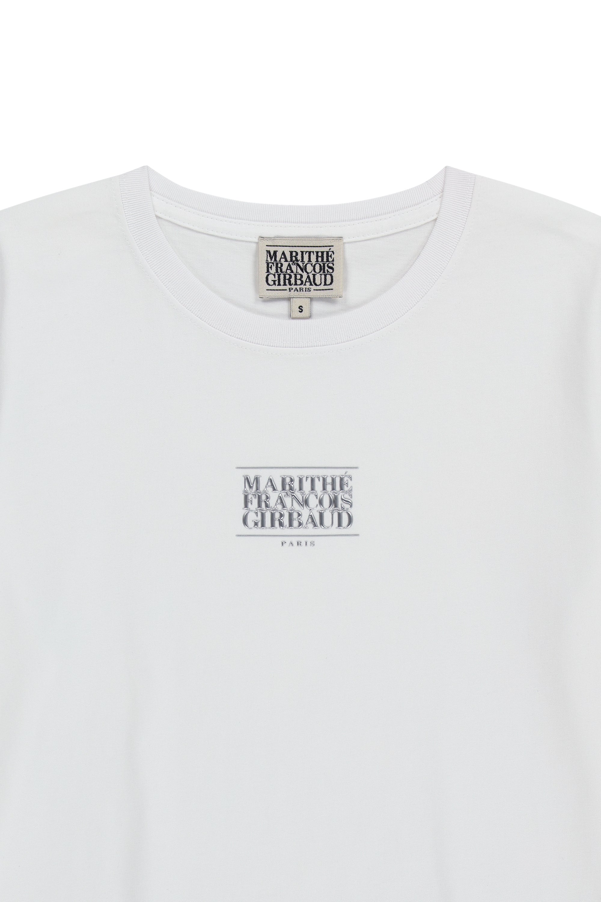 W Small Classic Logo Tee White