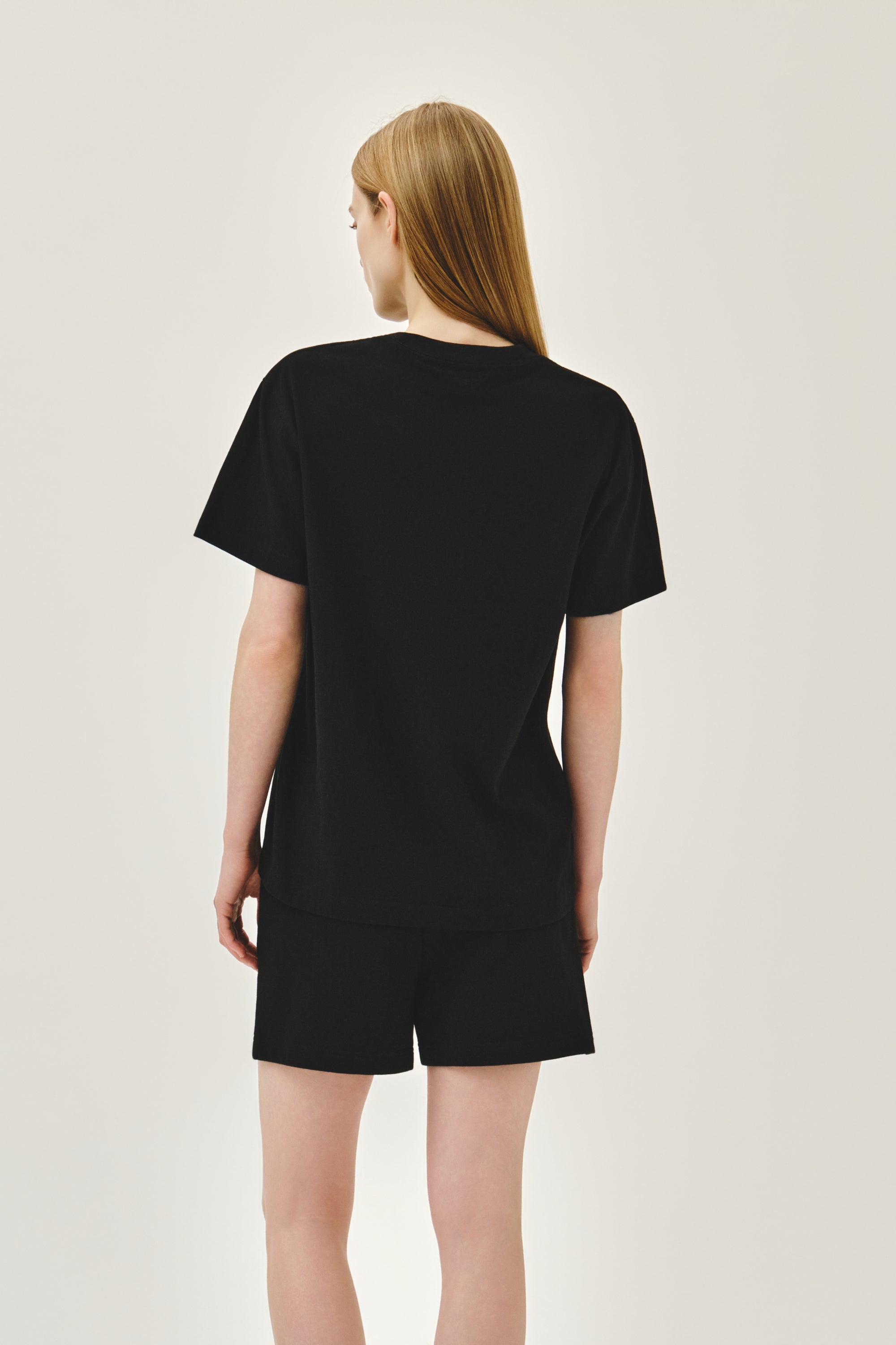 Small Regular Logo Tee Black