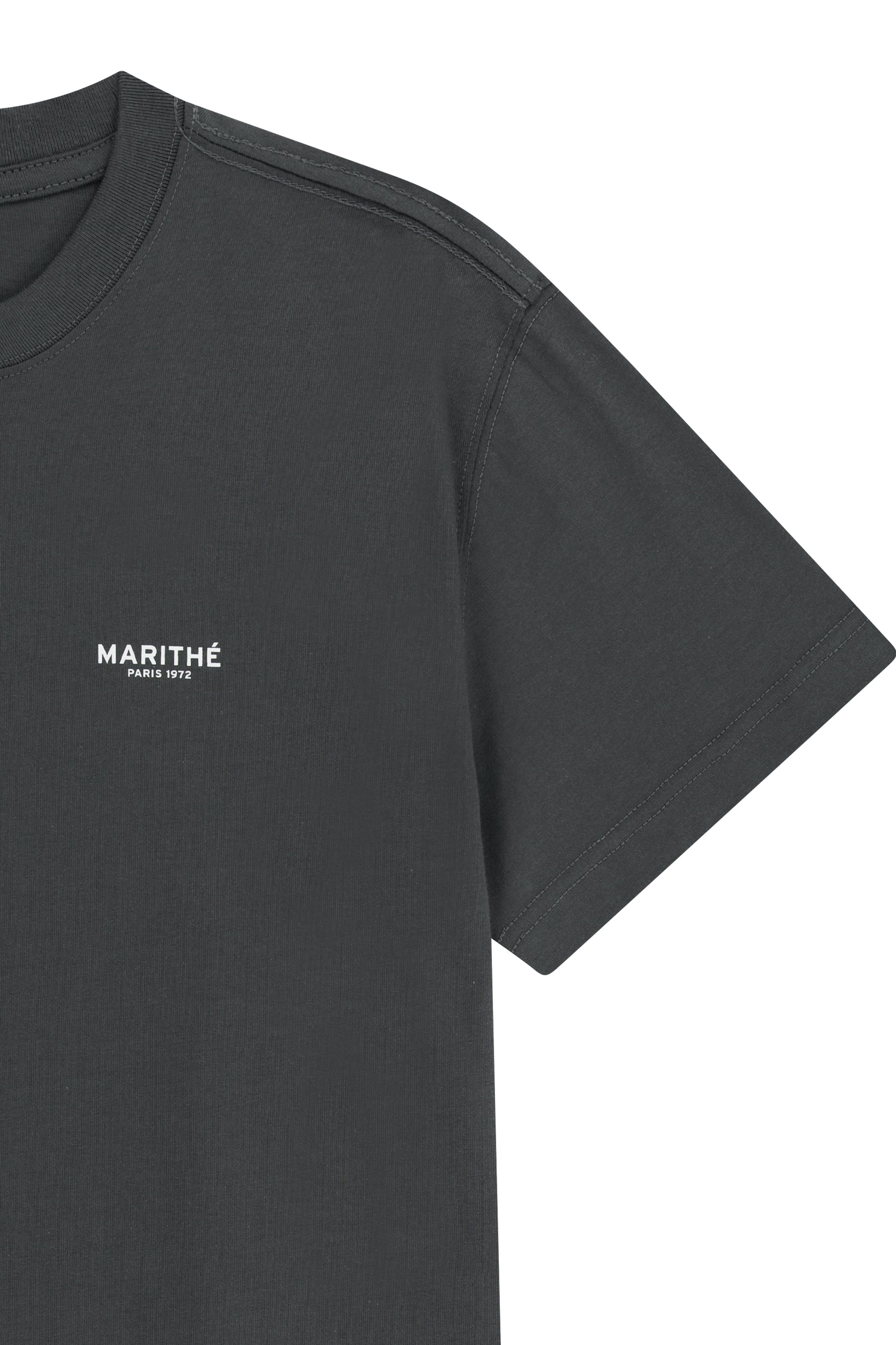 Small Regular Logo Tee Charcoal