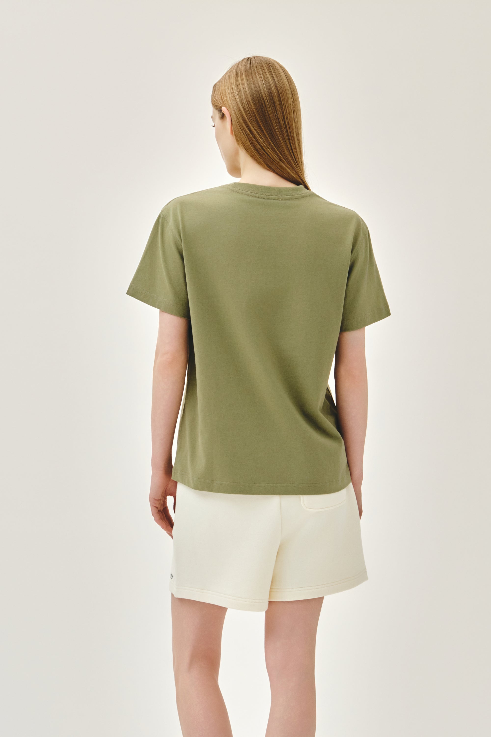 Small Regular Logo Tee Khaki
