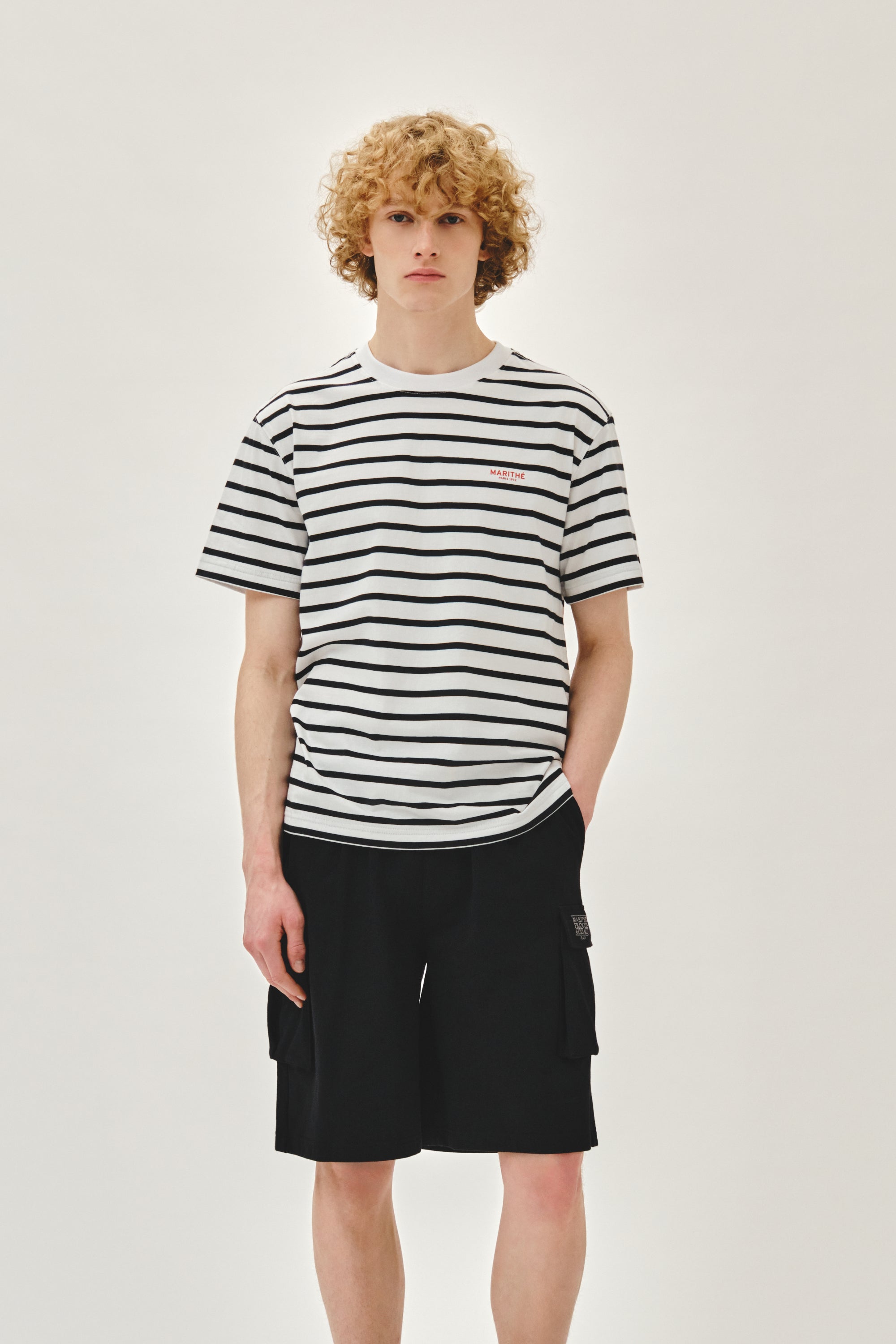 Small Regular Logo Tee Stripe
