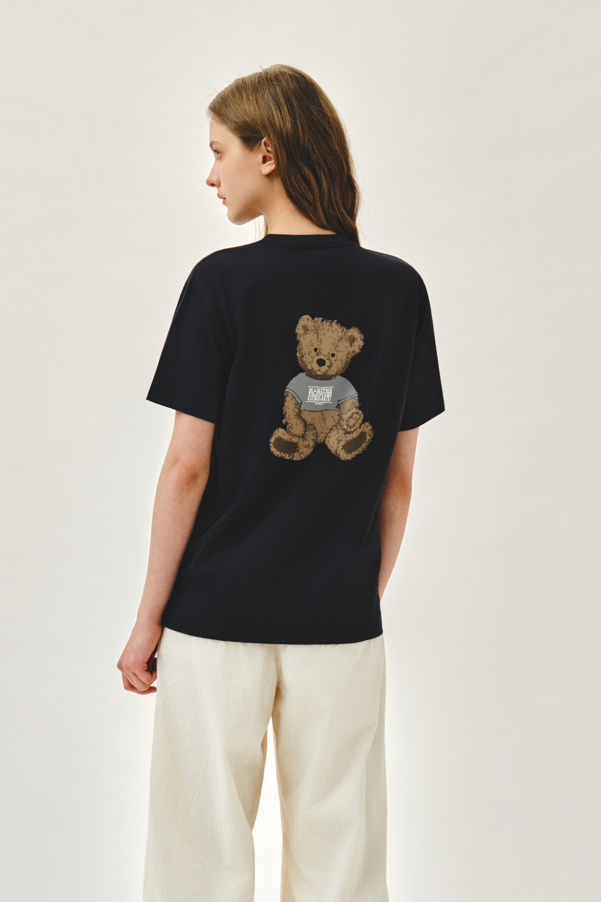 Doodle Bear Tee Navy