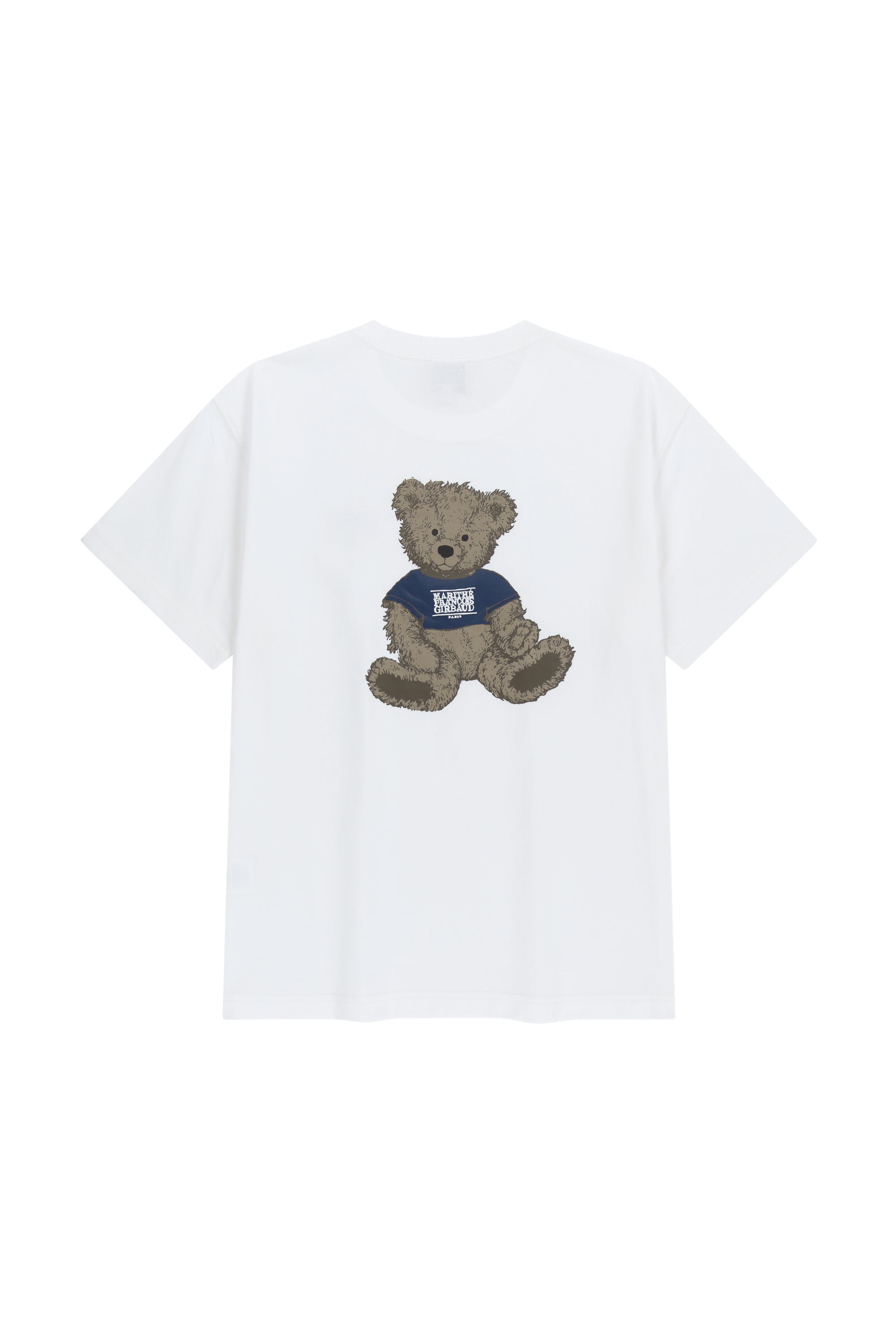 Doodle Bear Tee White / Beige