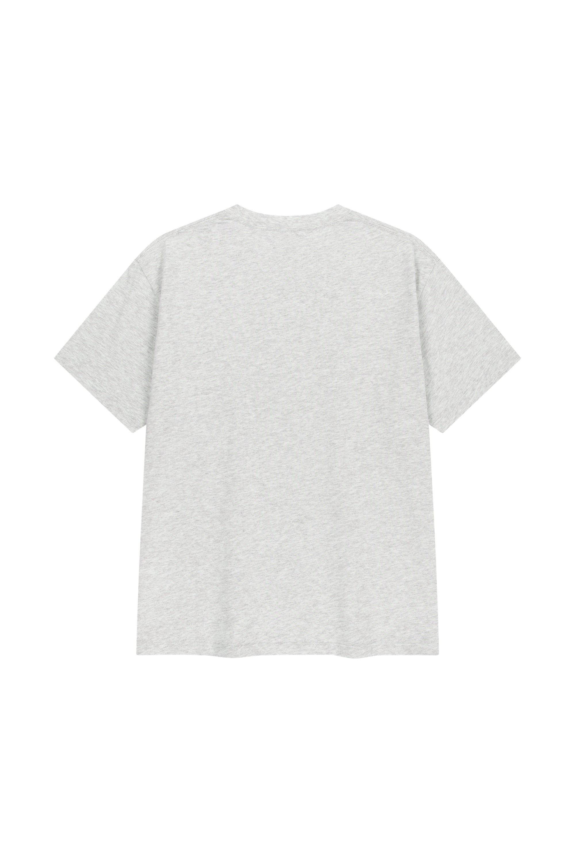 Marine Drawing Doodle Graphic Tee Light Heather Gray